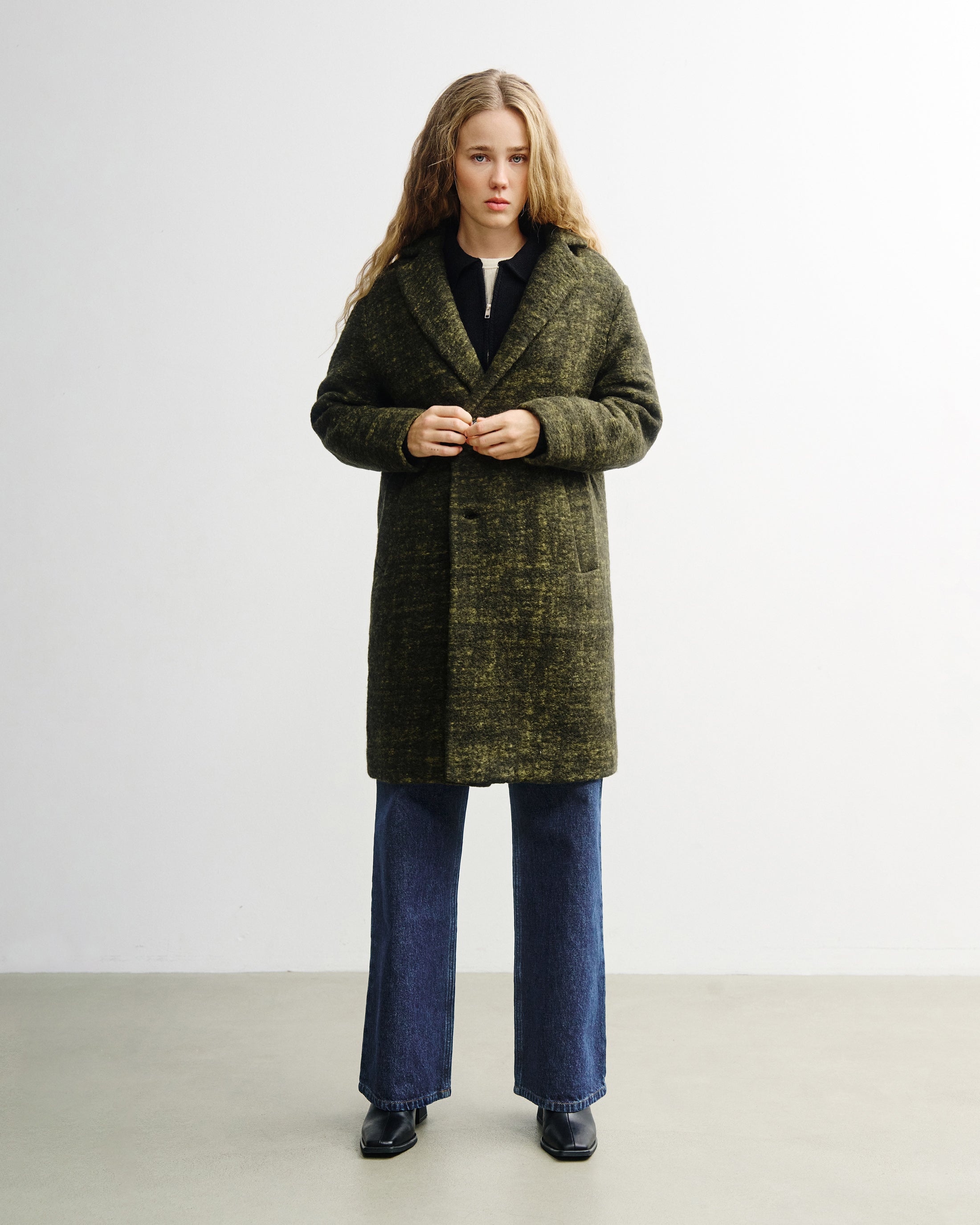 Formal Coat - Speckled Green FW26