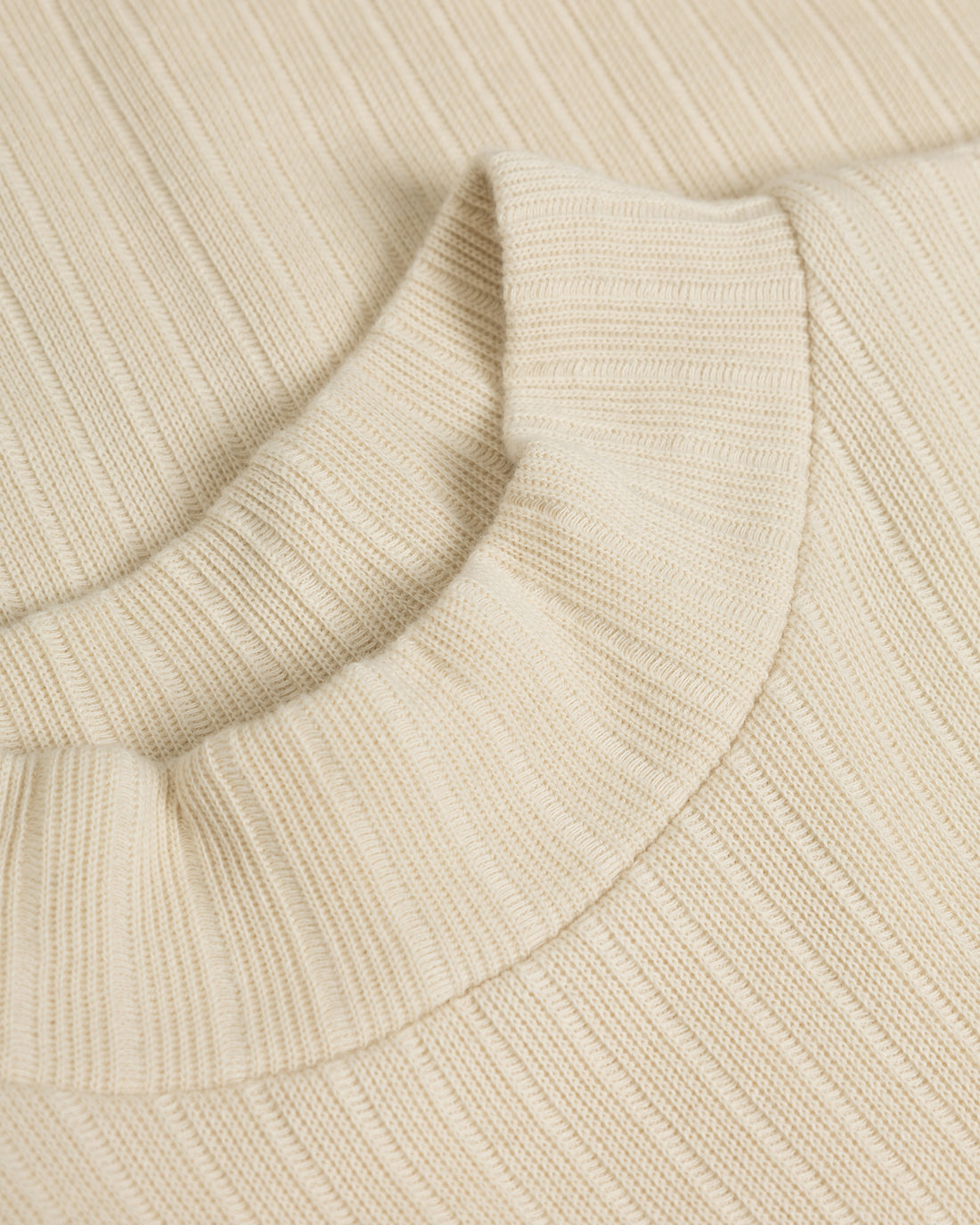 Mockneck Longsleeve Organic Cotton - Cream