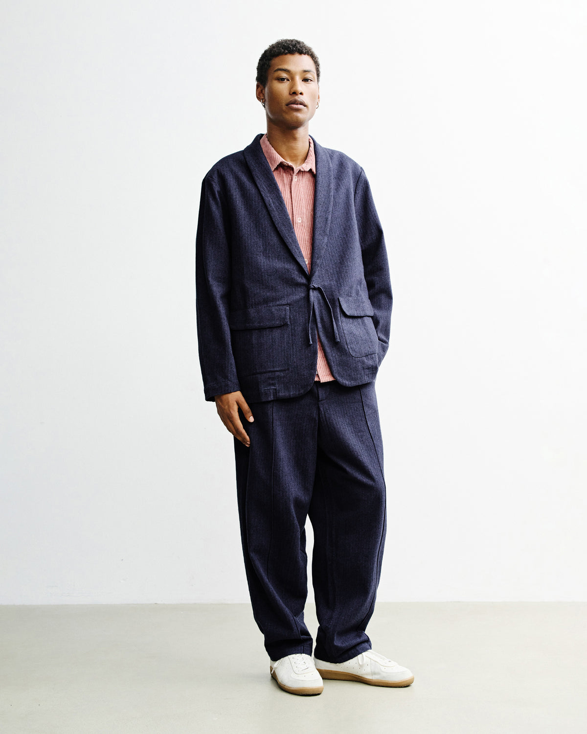 Kimono Blazer Organic Cotton - Blue