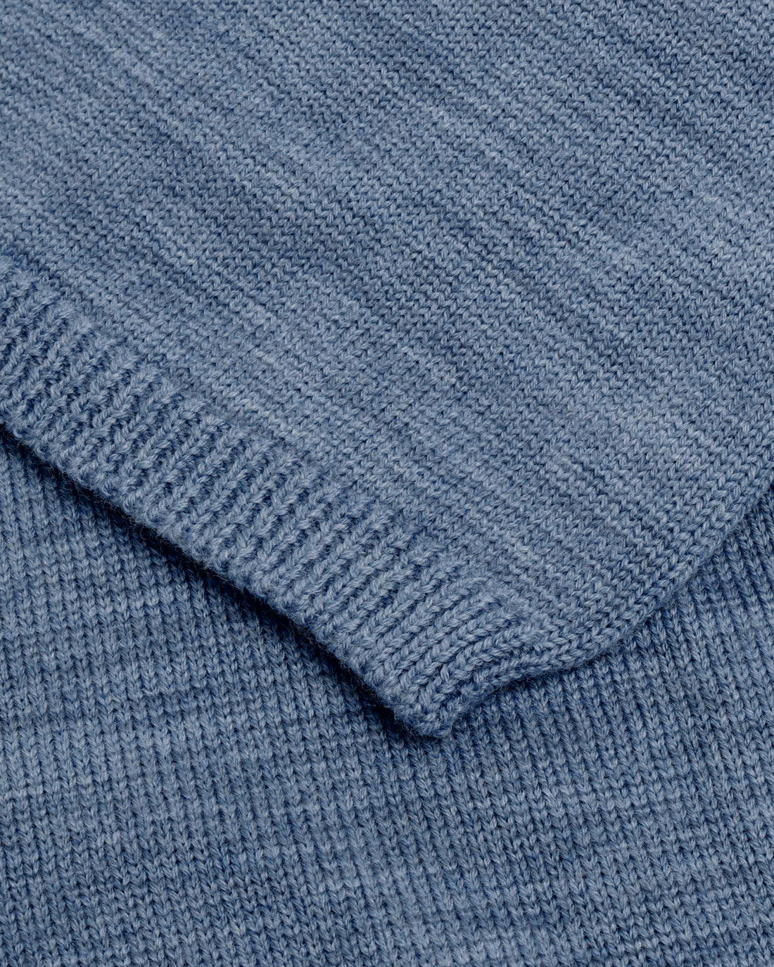 Merino wool balaclava - light blue melange