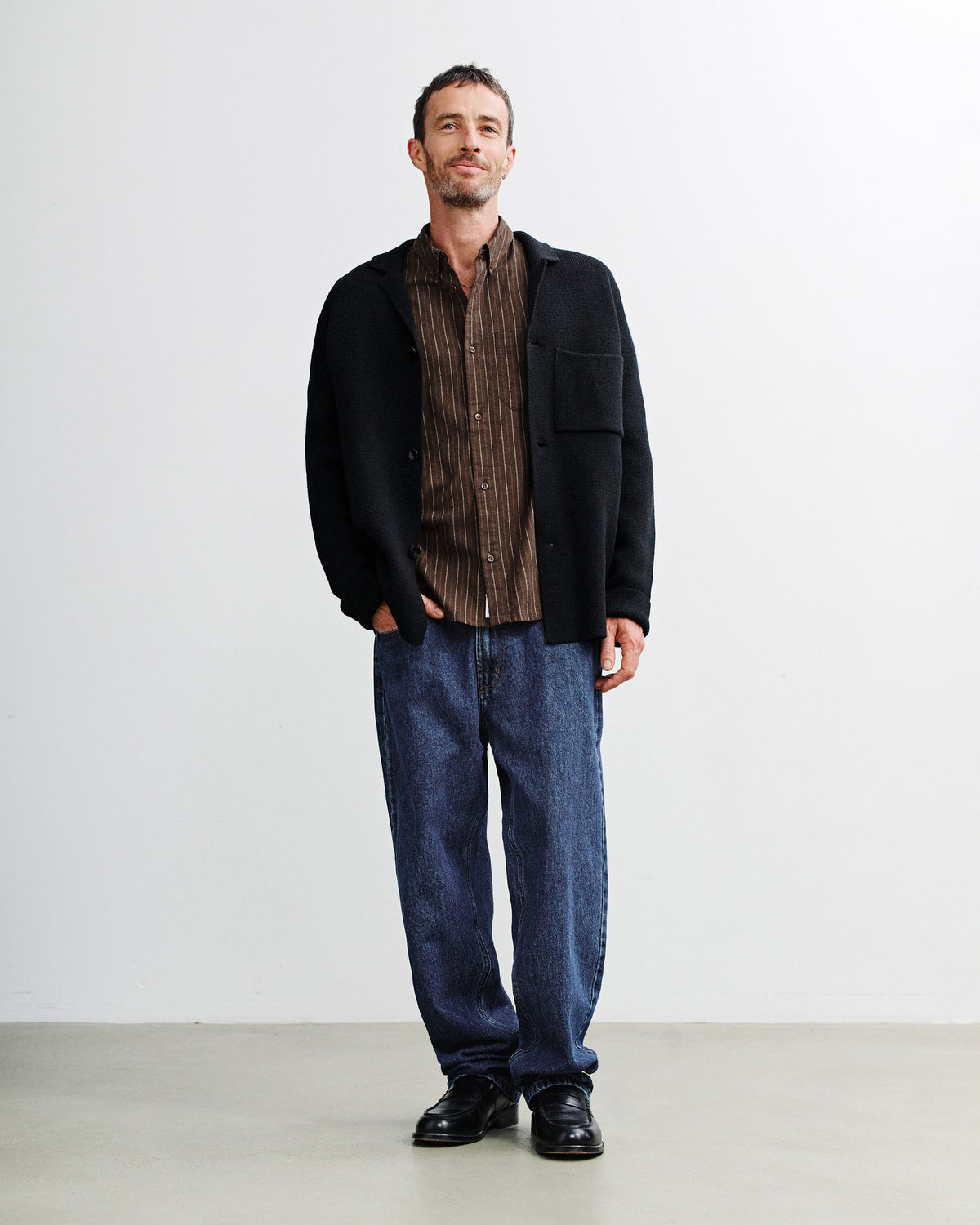 Knit Jacket - True Black FW26