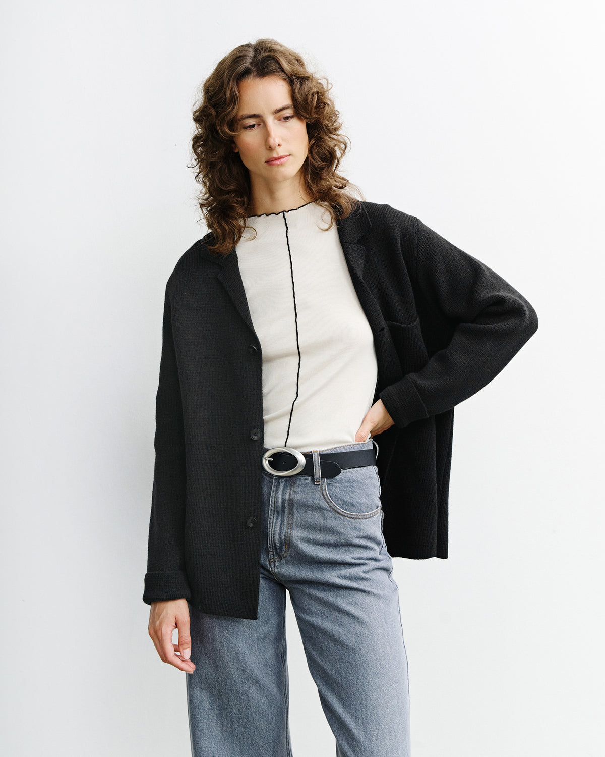 Knit Jacket - True Black