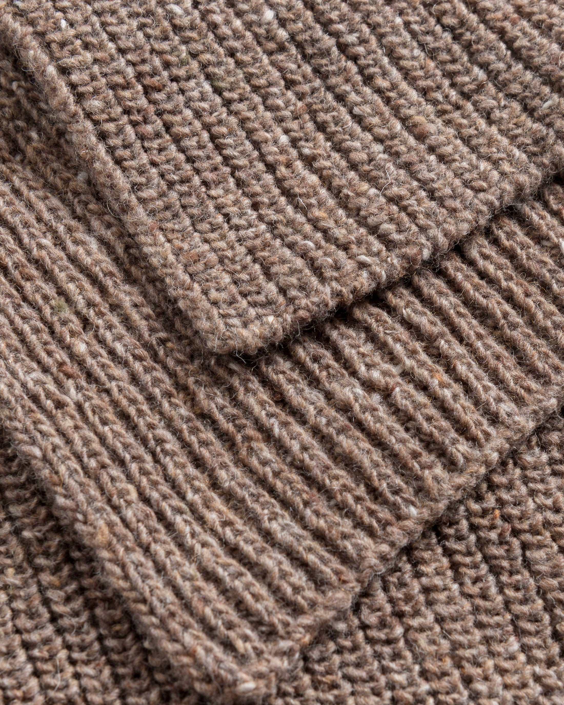 Knitted Scarf - Speckled Brown FW26