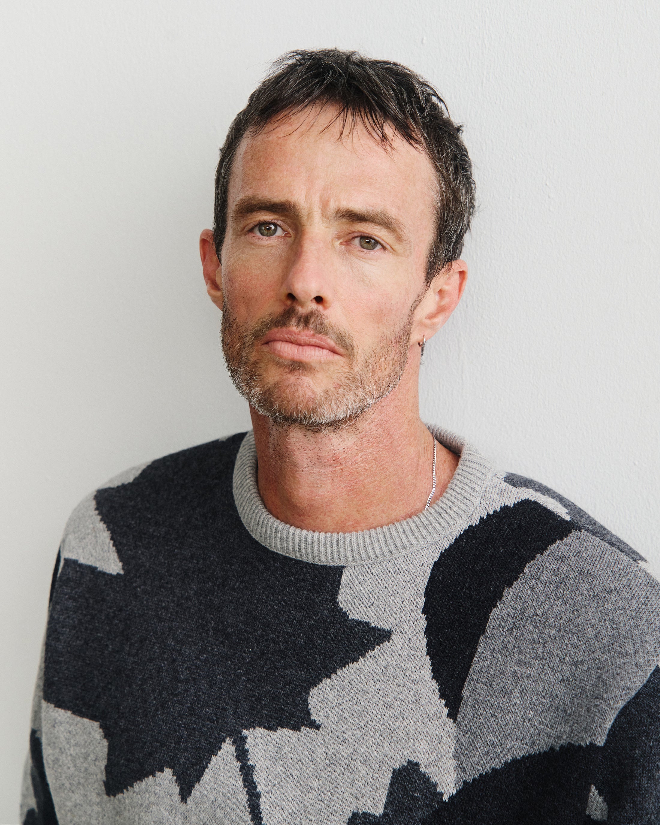 Leaf Knit Sweatshirt - Leaf Gray FW26