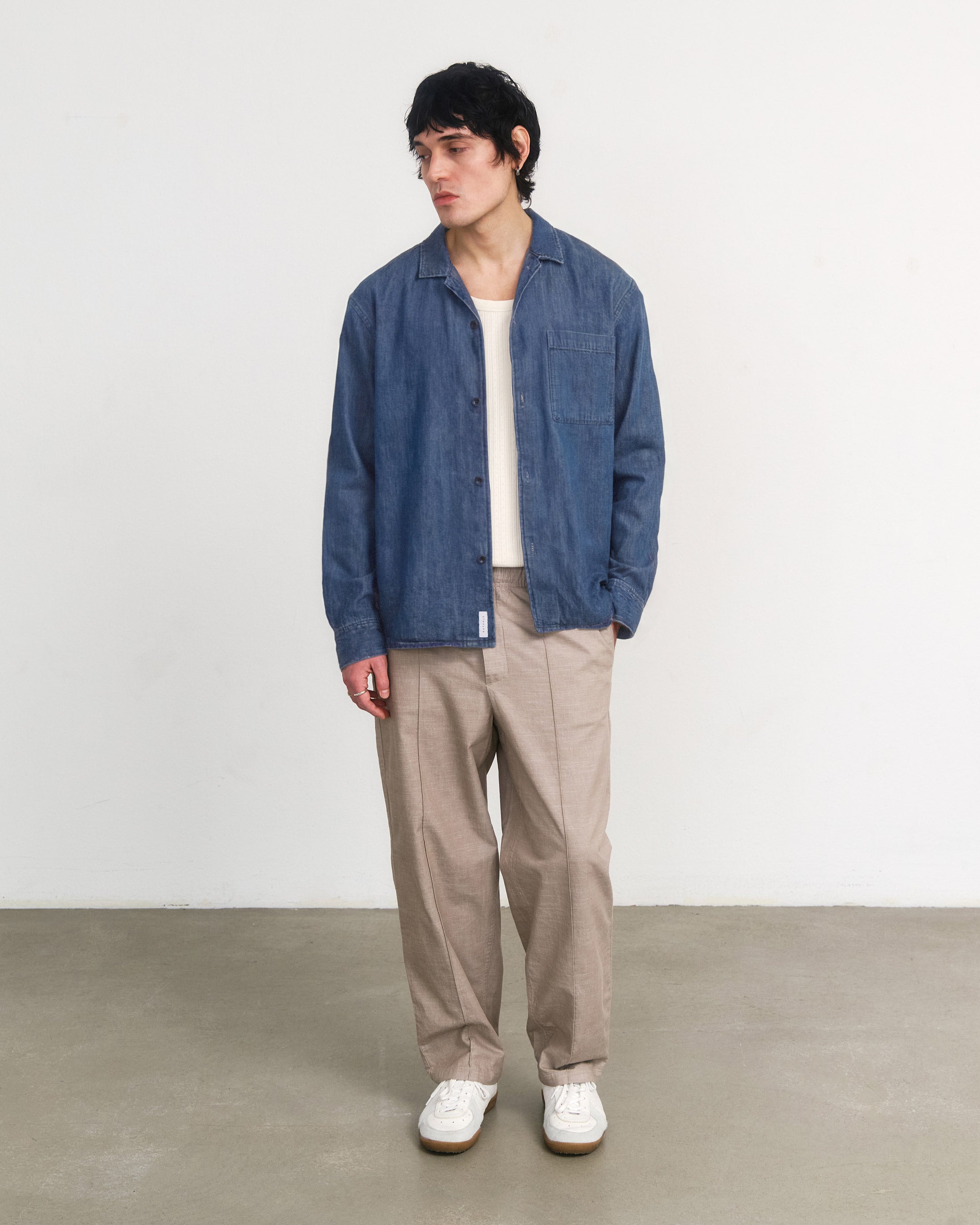 Leisure Shirt Recycled Cotton - Washed Denim