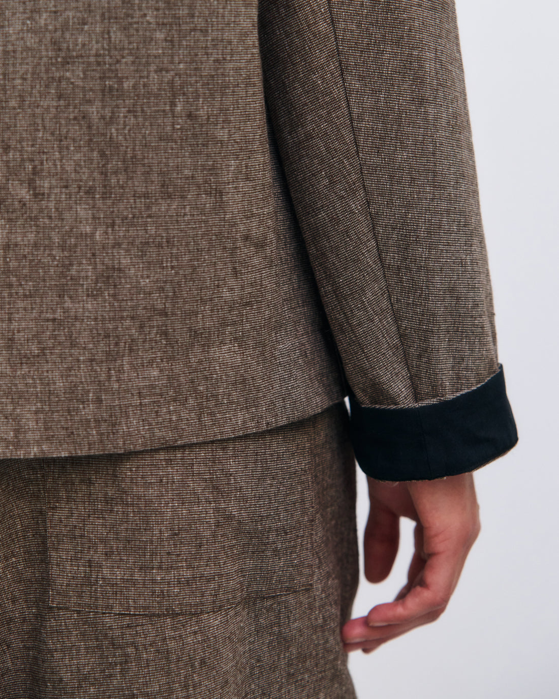 Lightweight jacket, organic cotton - canvas brown