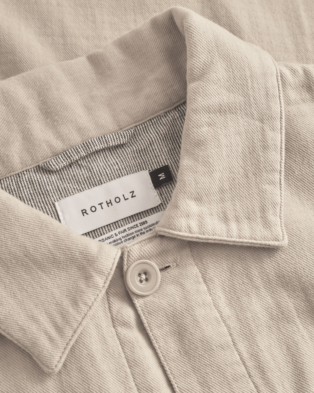 Lightweight jacket, organic cotton - Sand