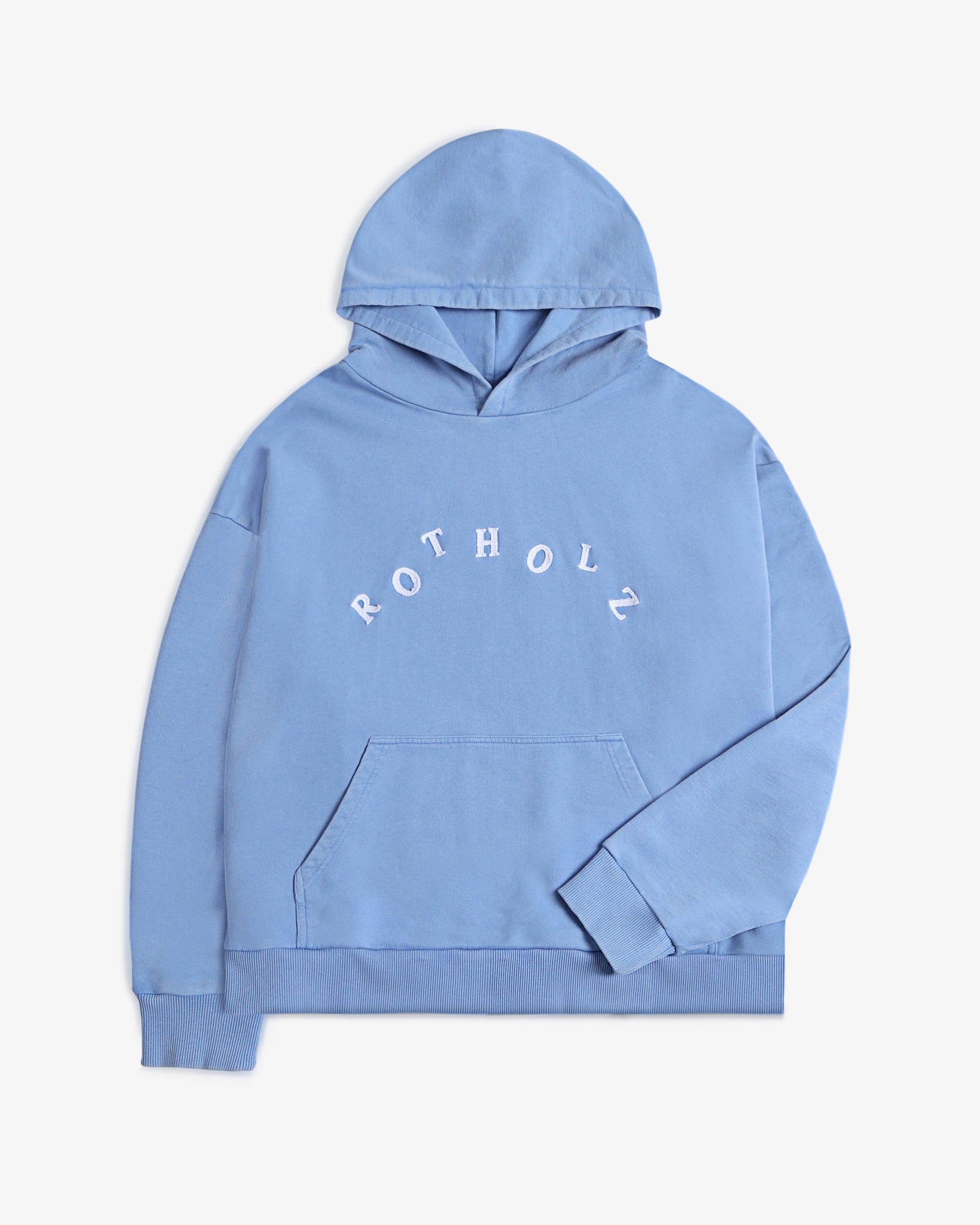 Logo Hoodie Organic Cotton - Light Blue