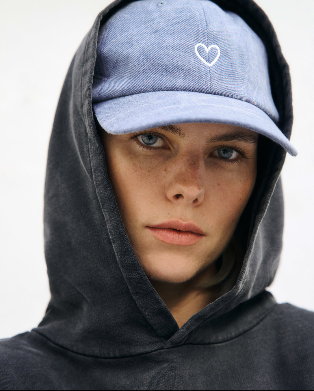 Logo Hoodie Organic Cotton - Washed Black