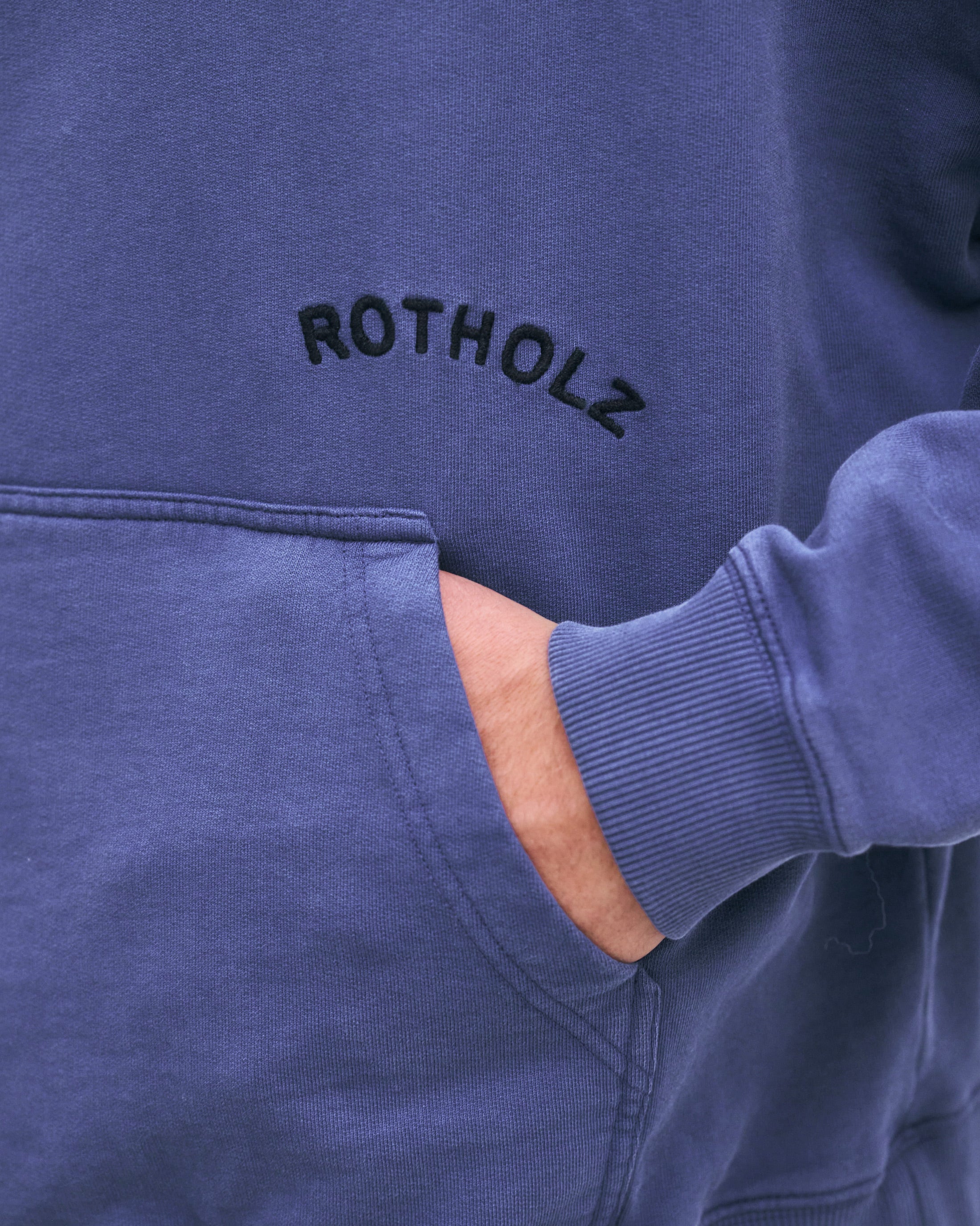 Logo Hoodie Organic Cotton - Blue