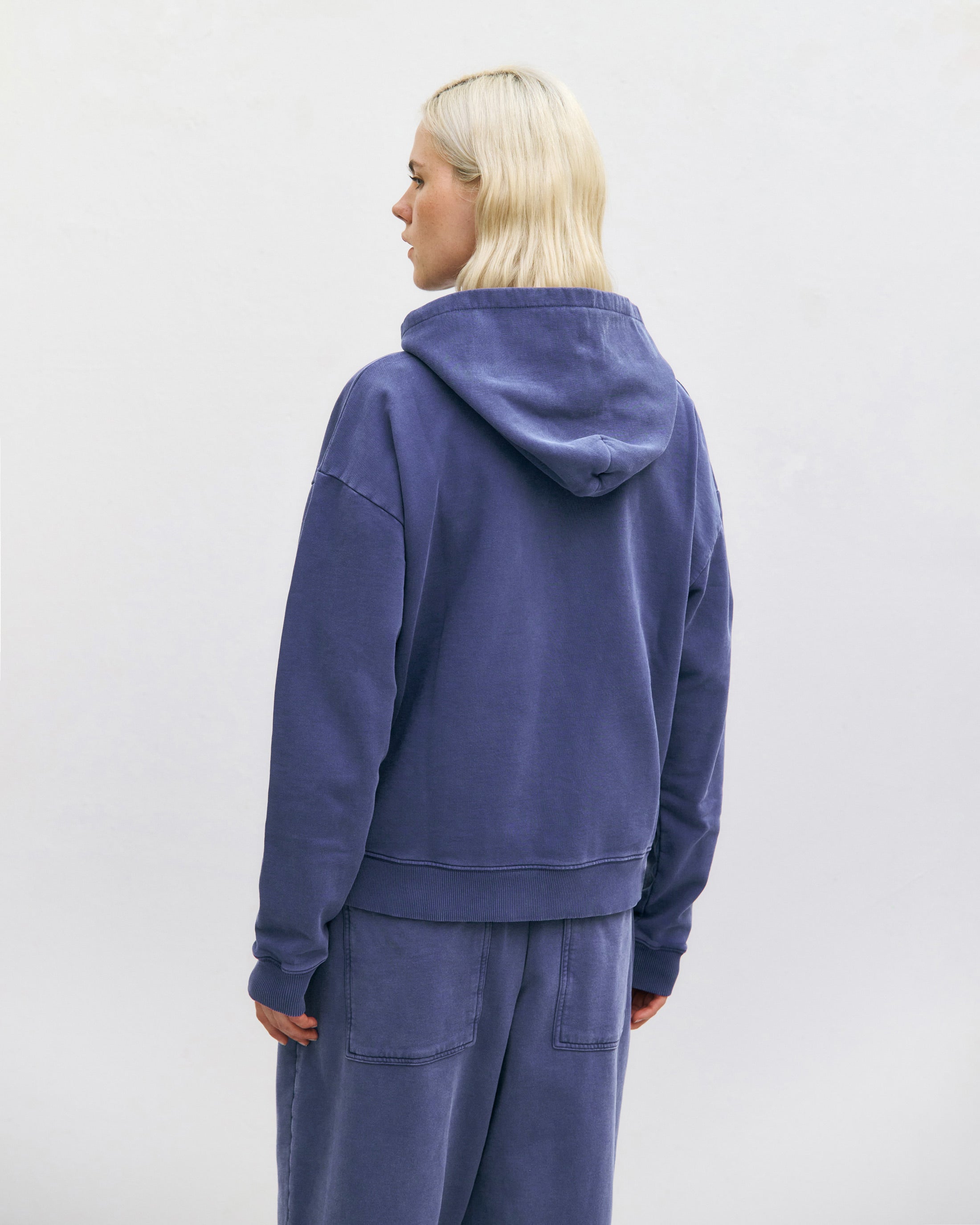 Logo Hoodie Organic Cotton - Blue