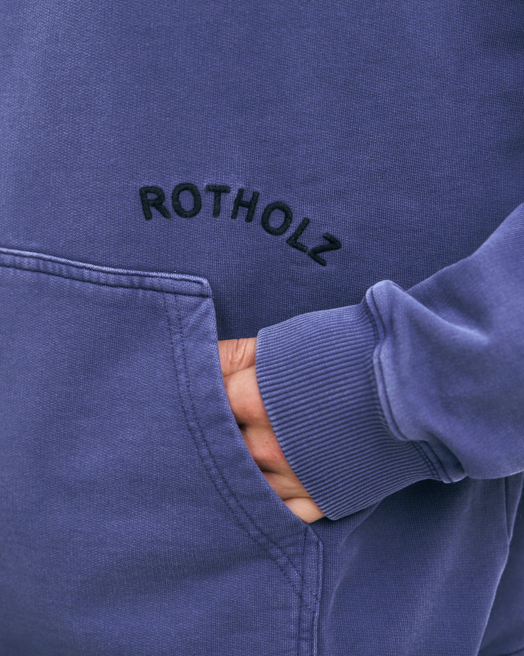 Logo Hoodie Organic Cotton - Blue