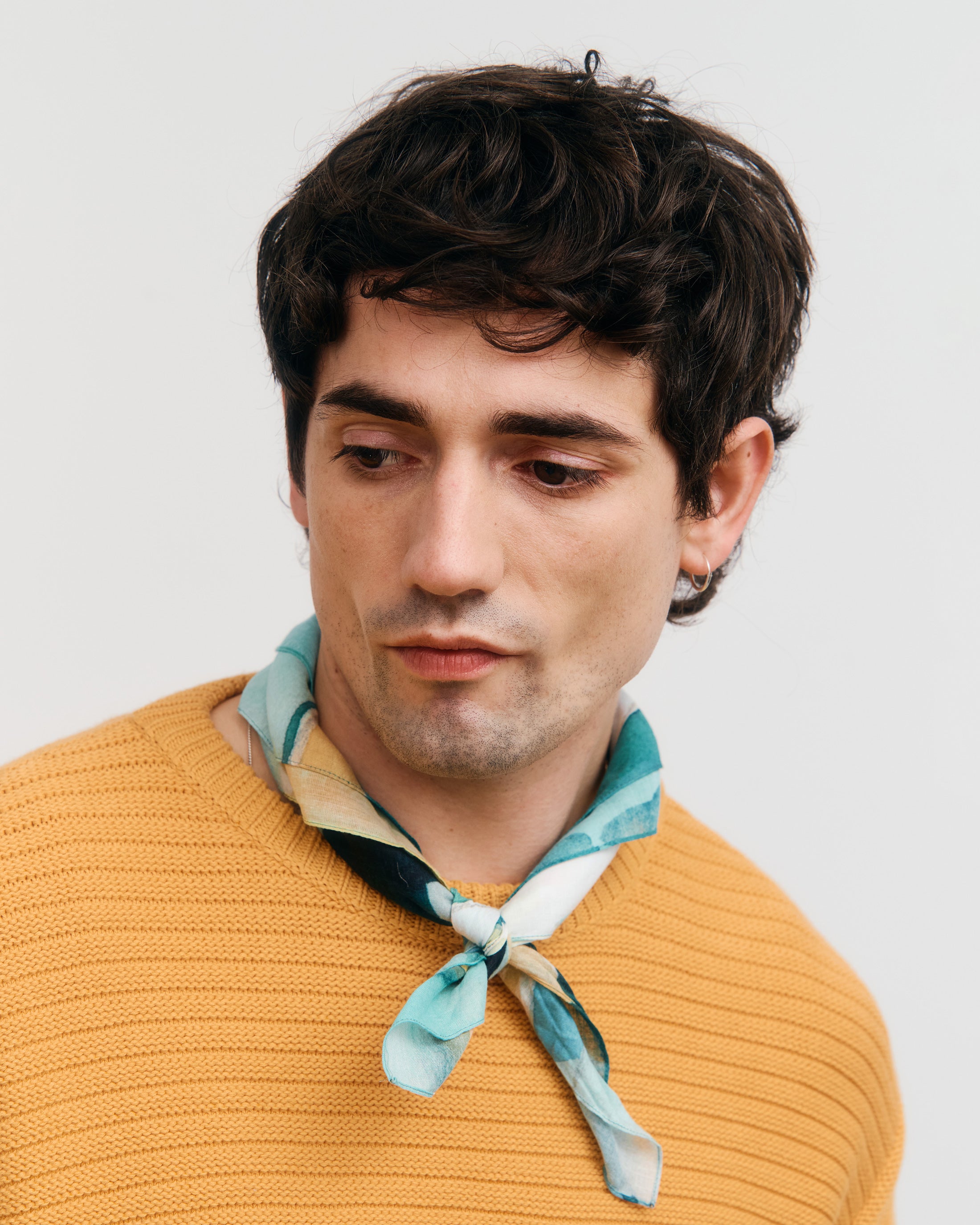 Ribbed Organic Cotton Jumper - Yellow