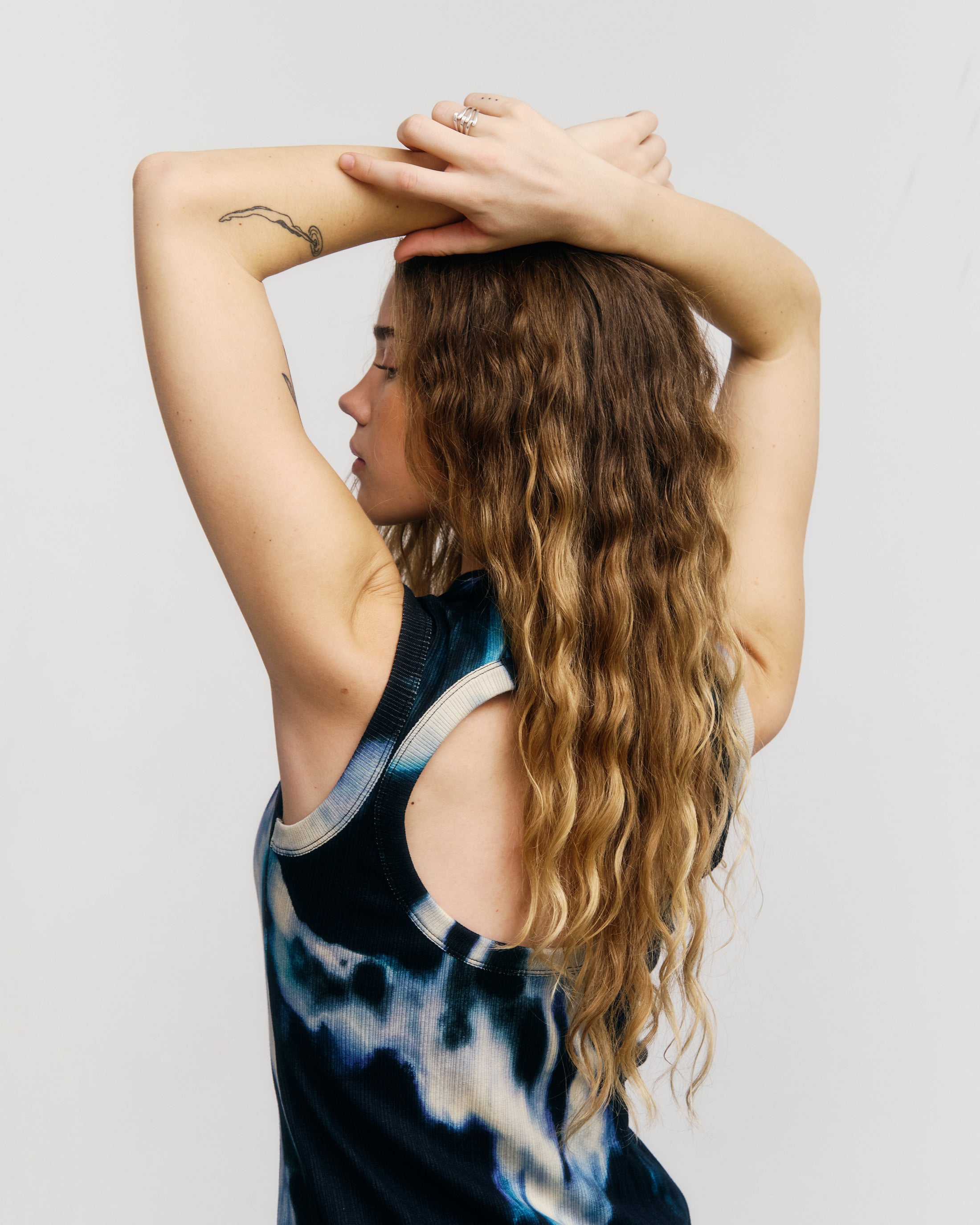 Open Back Dress Organic Cotton - Tie Dye