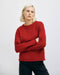 Oversize Strickpullover Bio Baumwolle - Rot