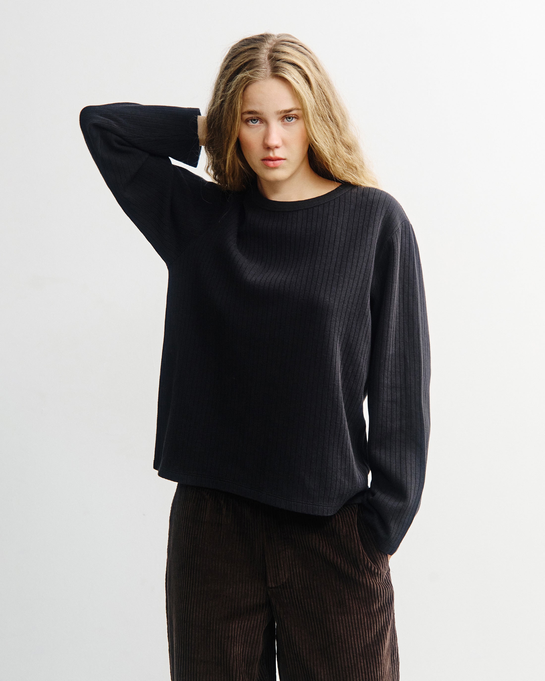 Oversize Longsleeve Organic Cotton - Black