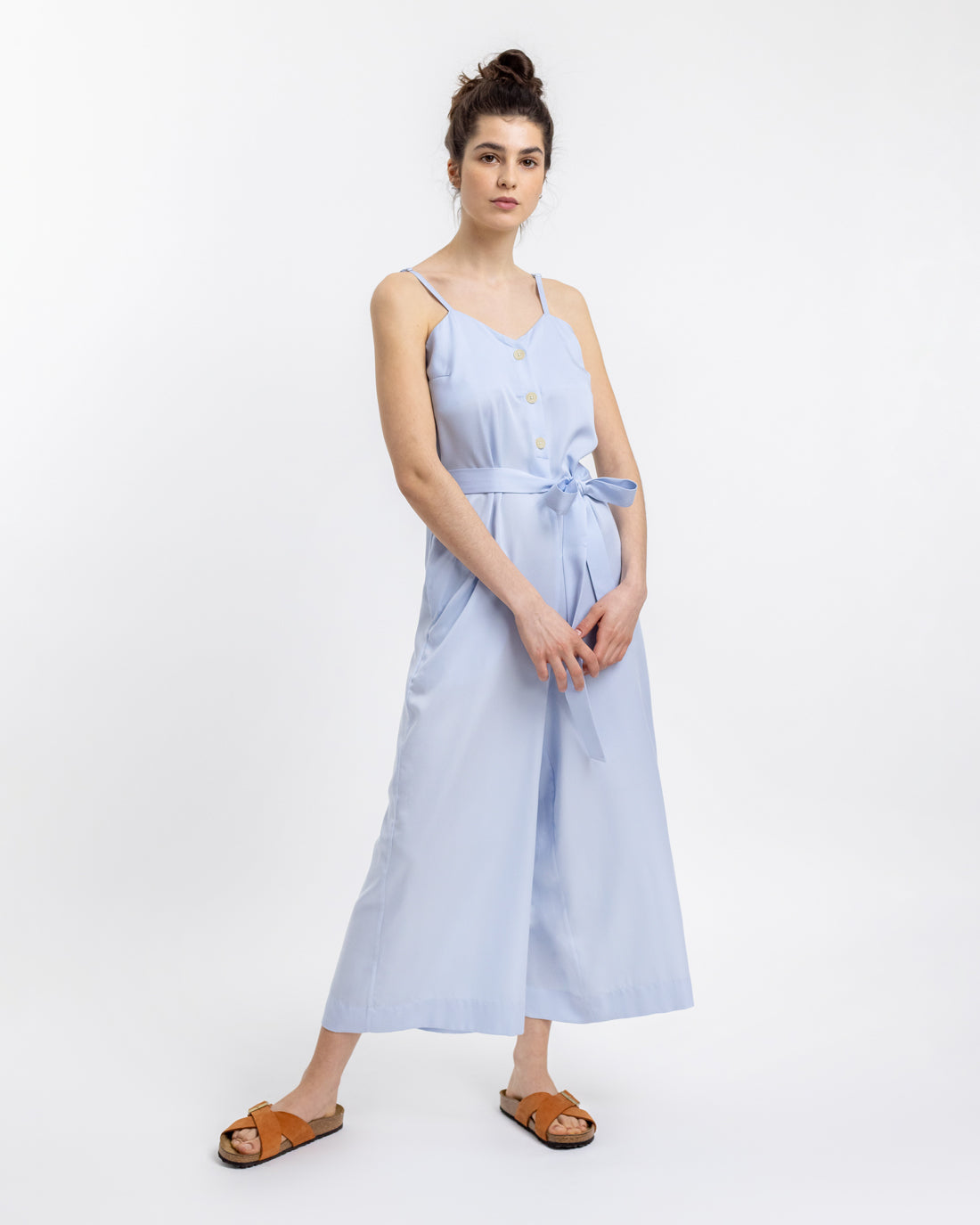 Lyocell jumpsuit, light blue