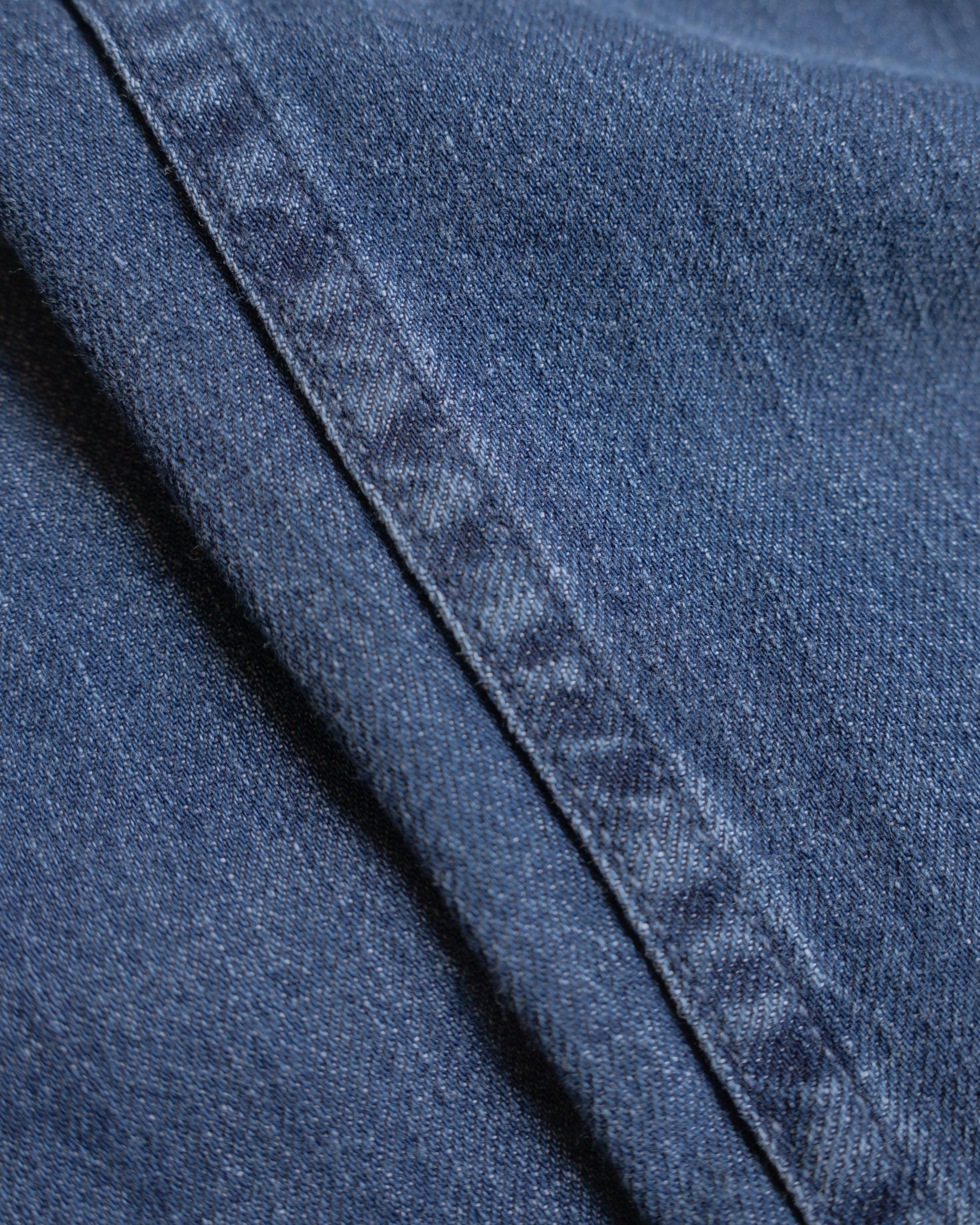 Workwear Zip Jacket Recycled Cotton - Washed Denim
