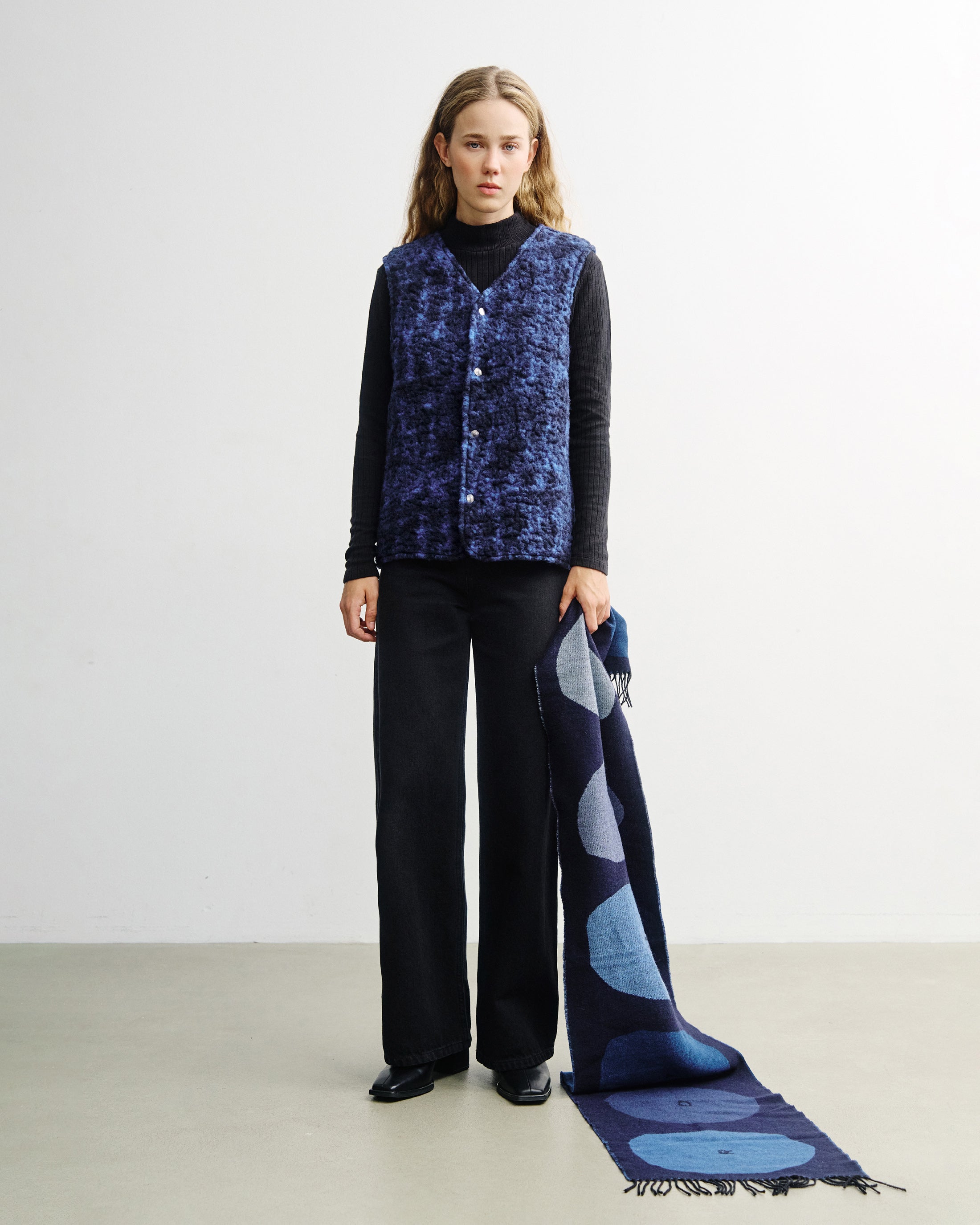 Sherpa Vest - Blue Marled FW26