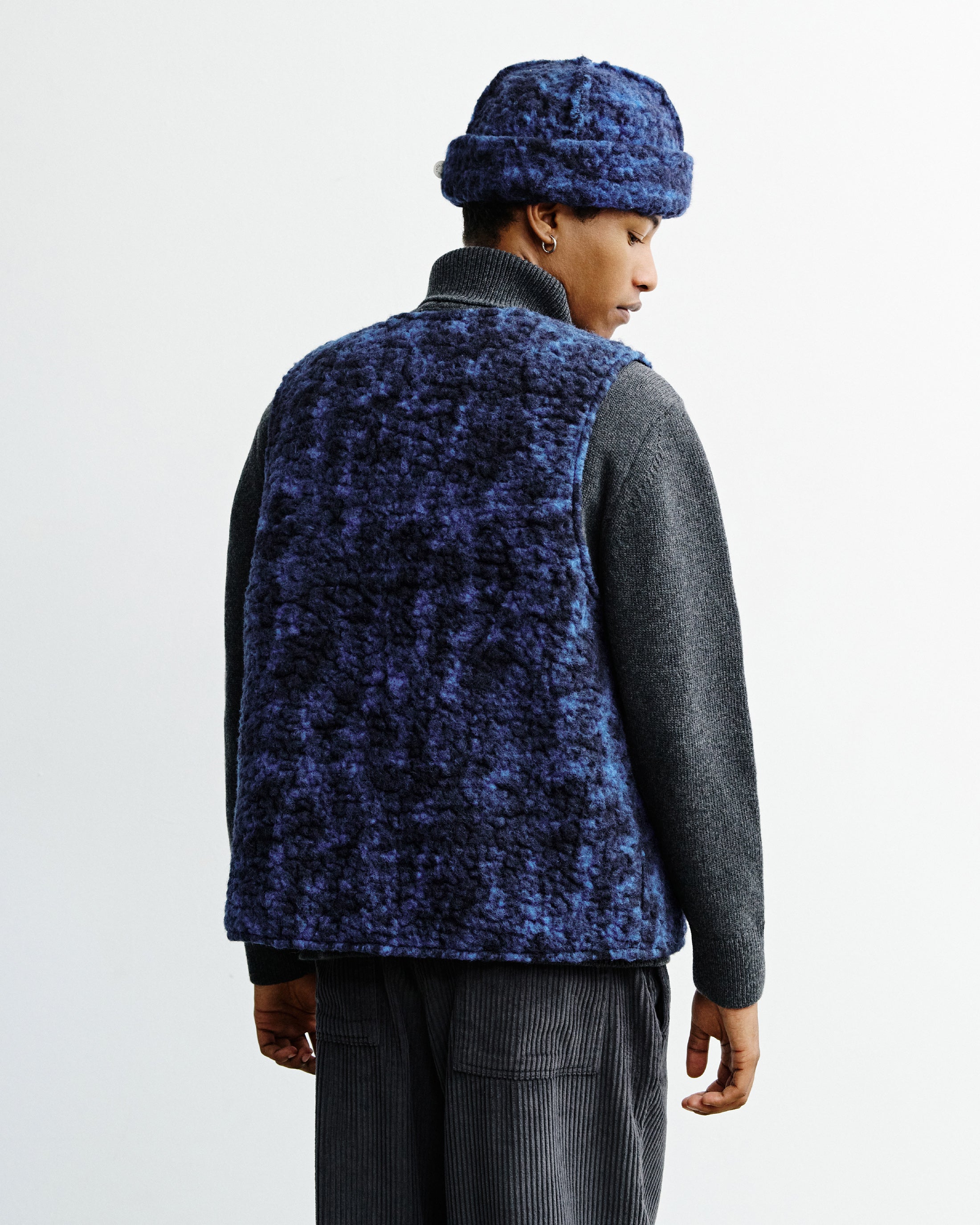 Sherpa Vest - Blue Marled FW26