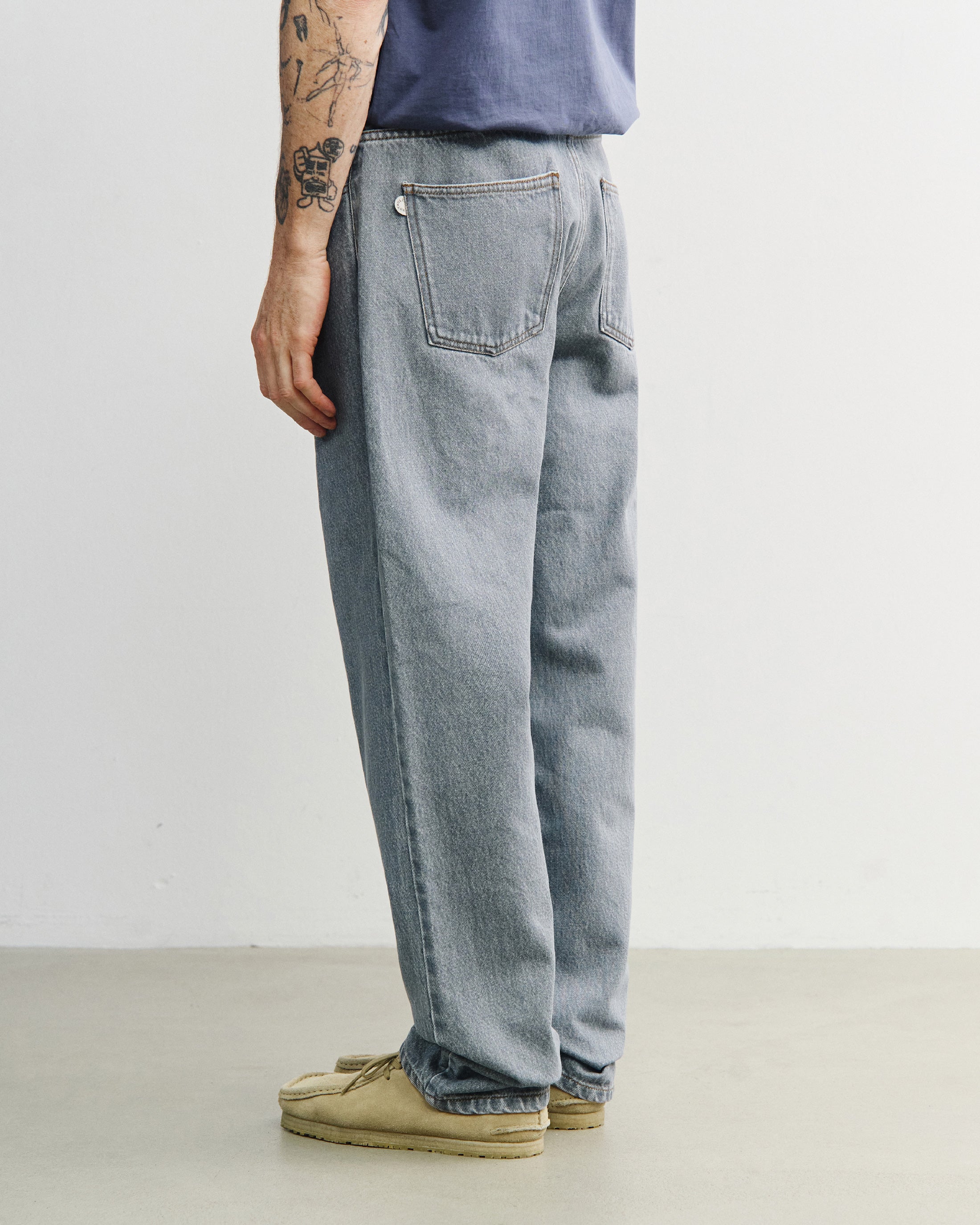 Straight Leg Jeans Organic Cotton - Grey