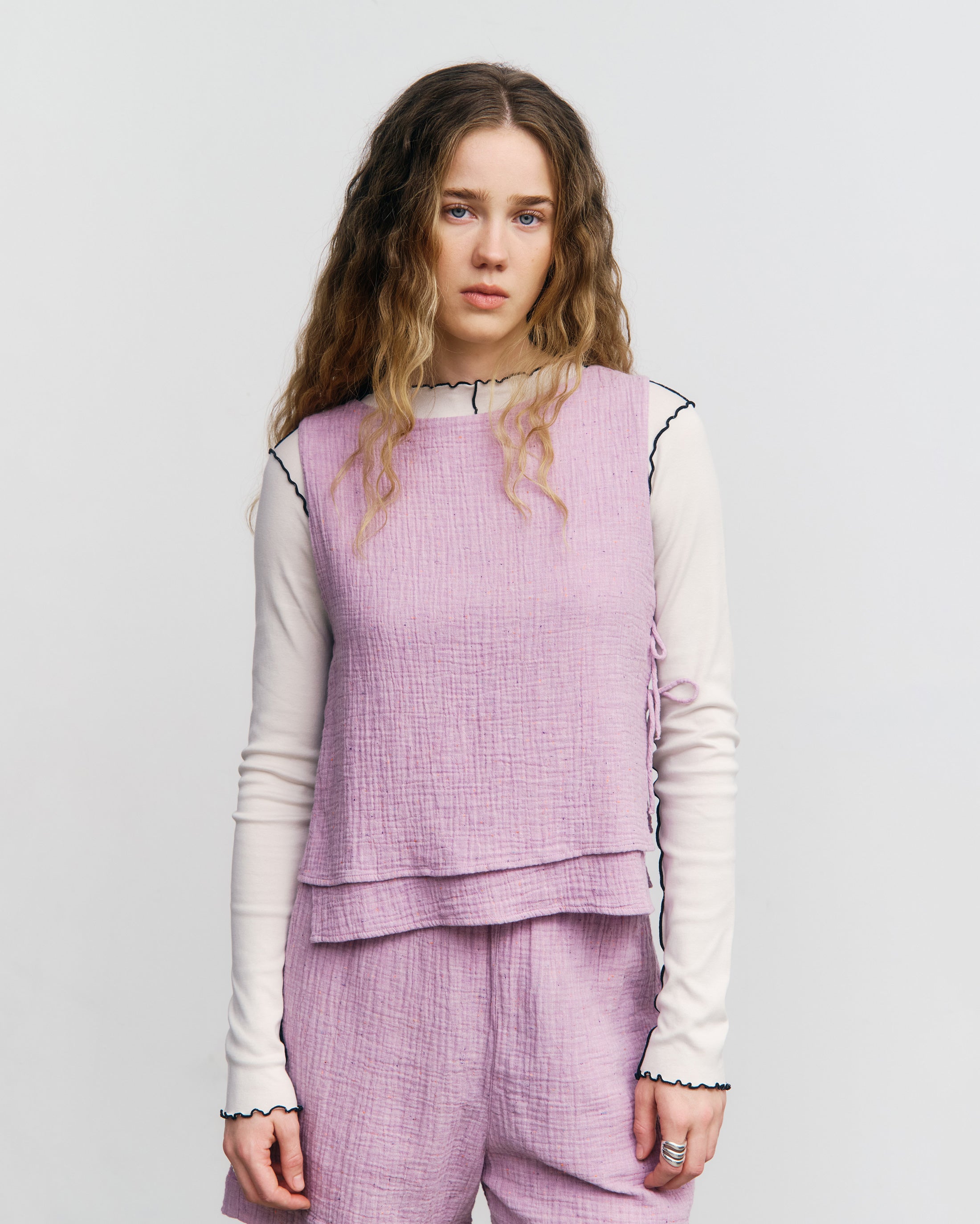 Wickeltop Bio Baumwolle - Pink