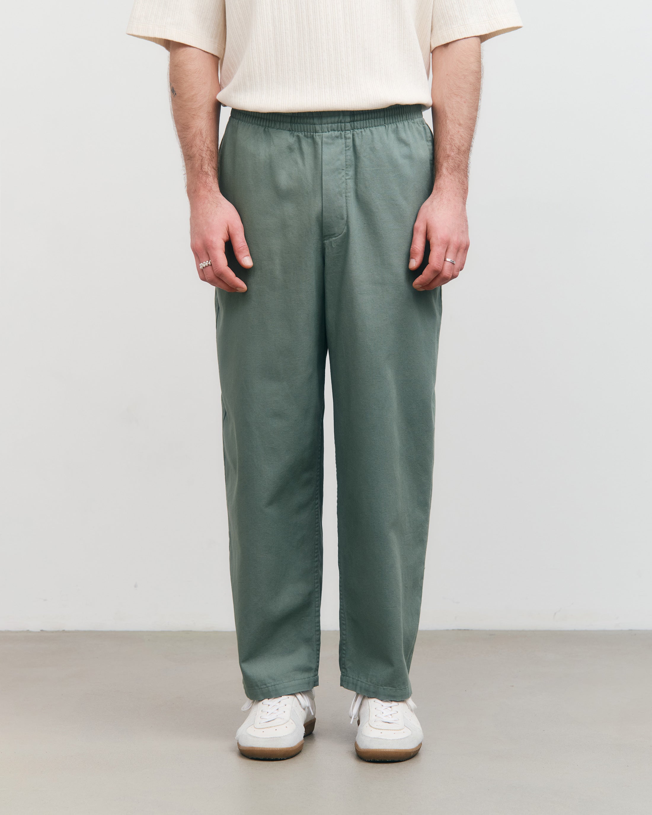 Wide Pant Organic Cotton - Leaf Green
