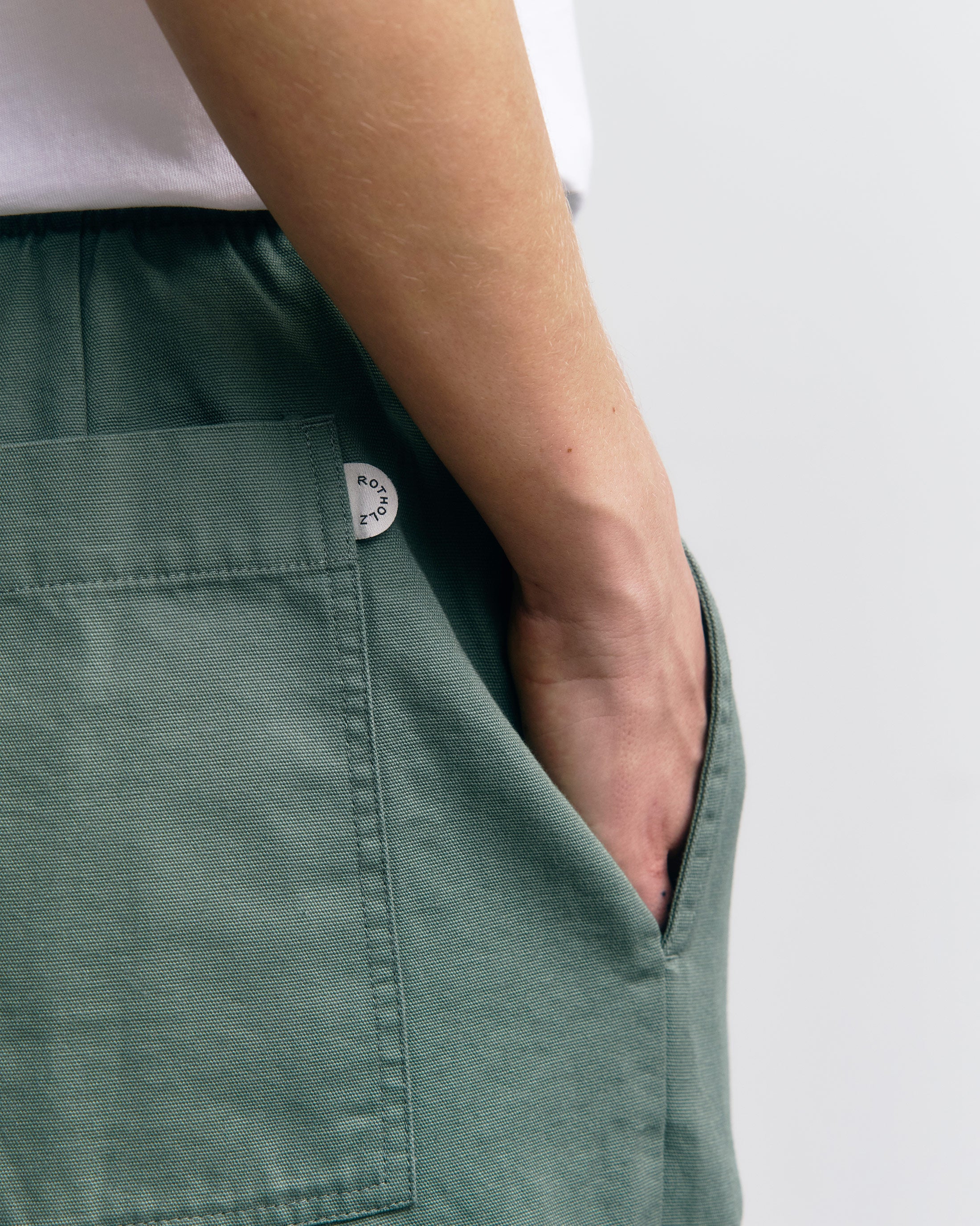 Weite Hose Bio Baumwolle - Grün