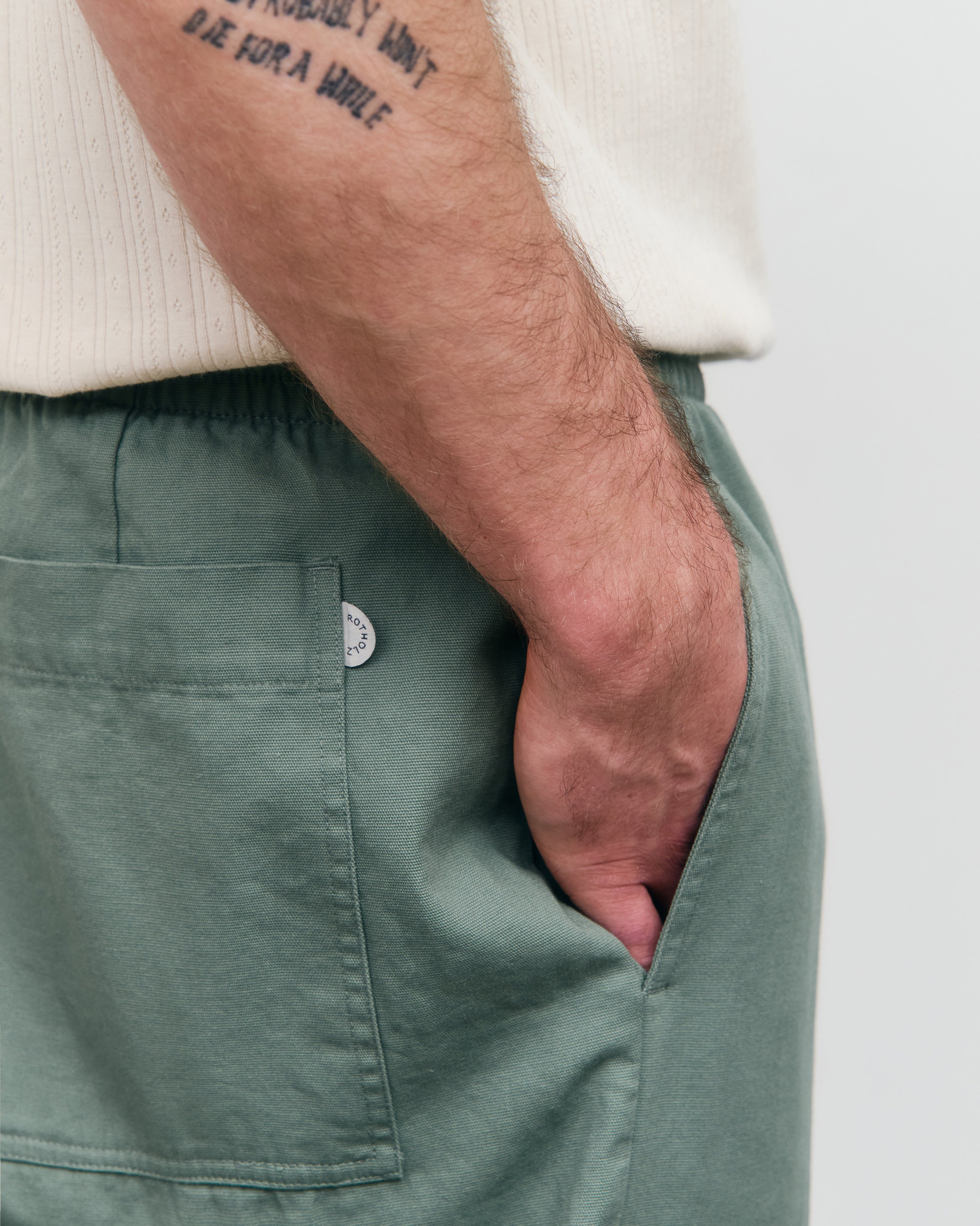 Wide Pant Organic Cotton - Leaf Green