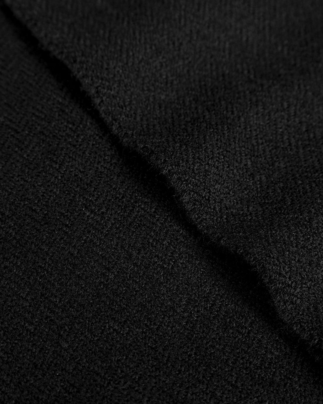 Woven scarf merino wool - black