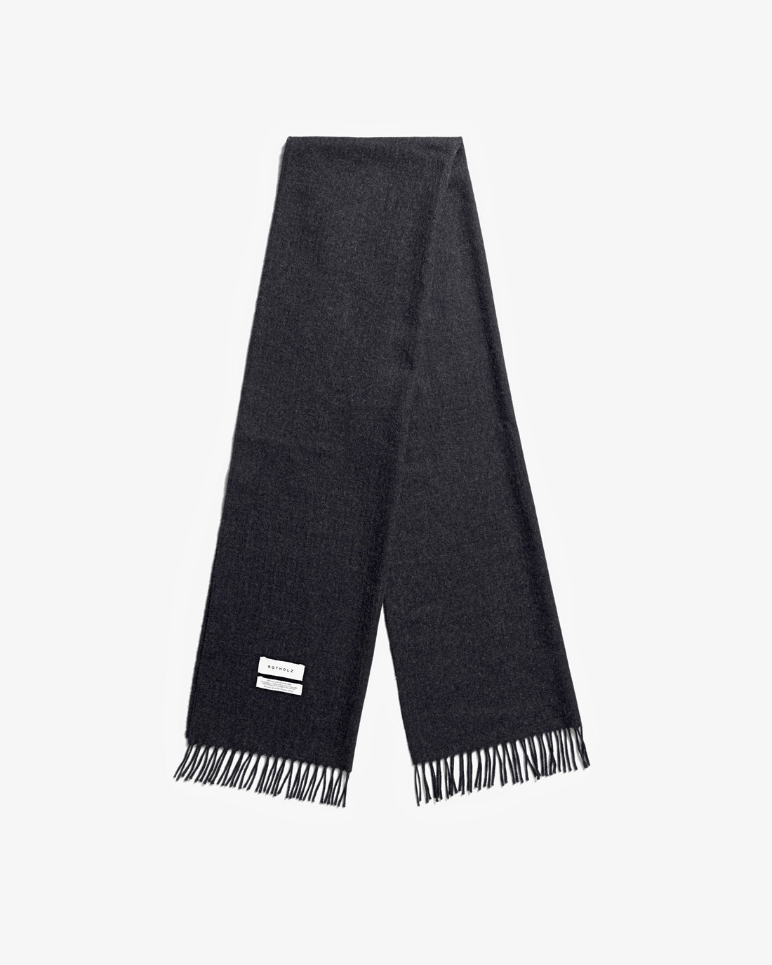 Woven scarf made of merino wool - anthracite