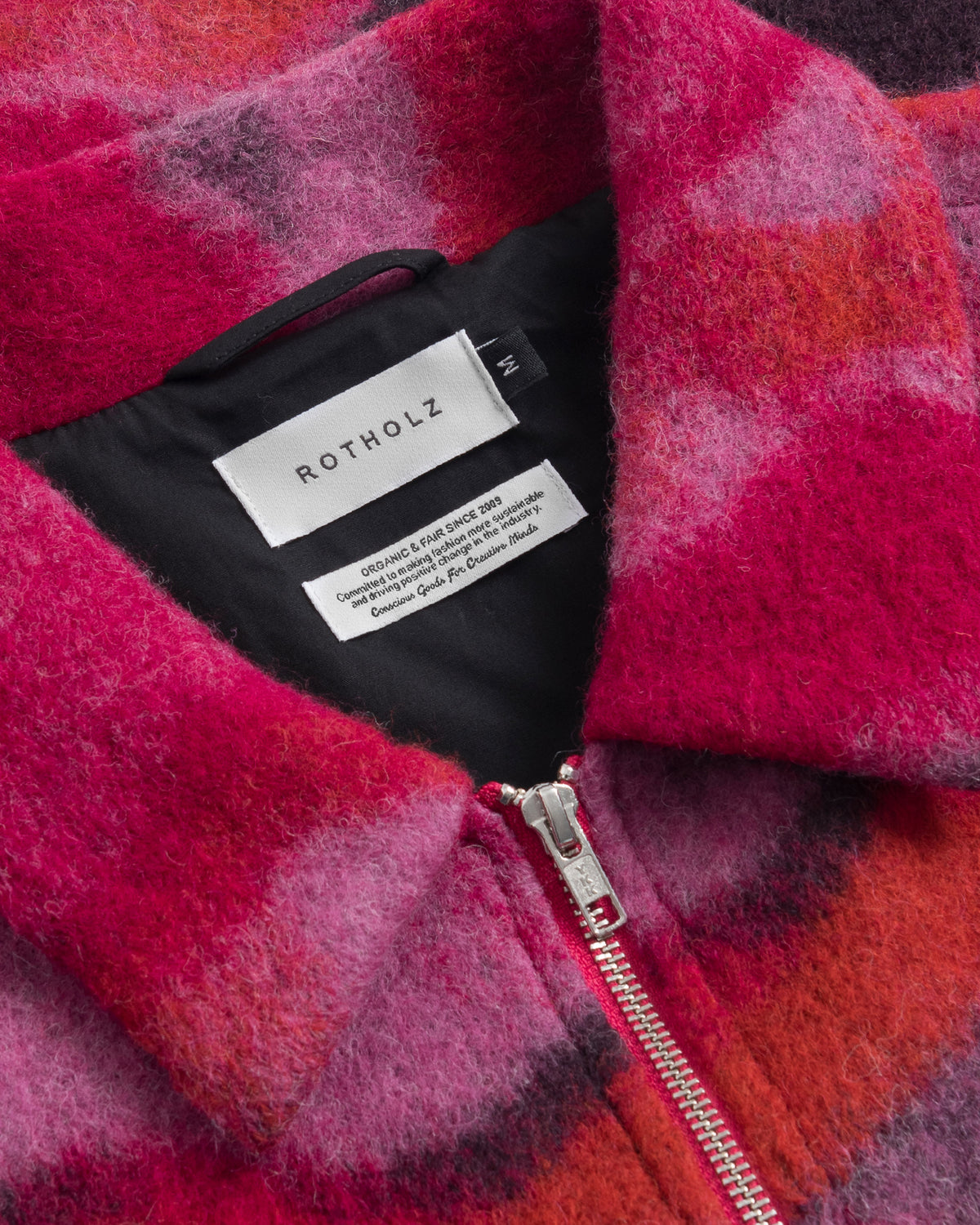 Zip Jacket - Wavy Pink