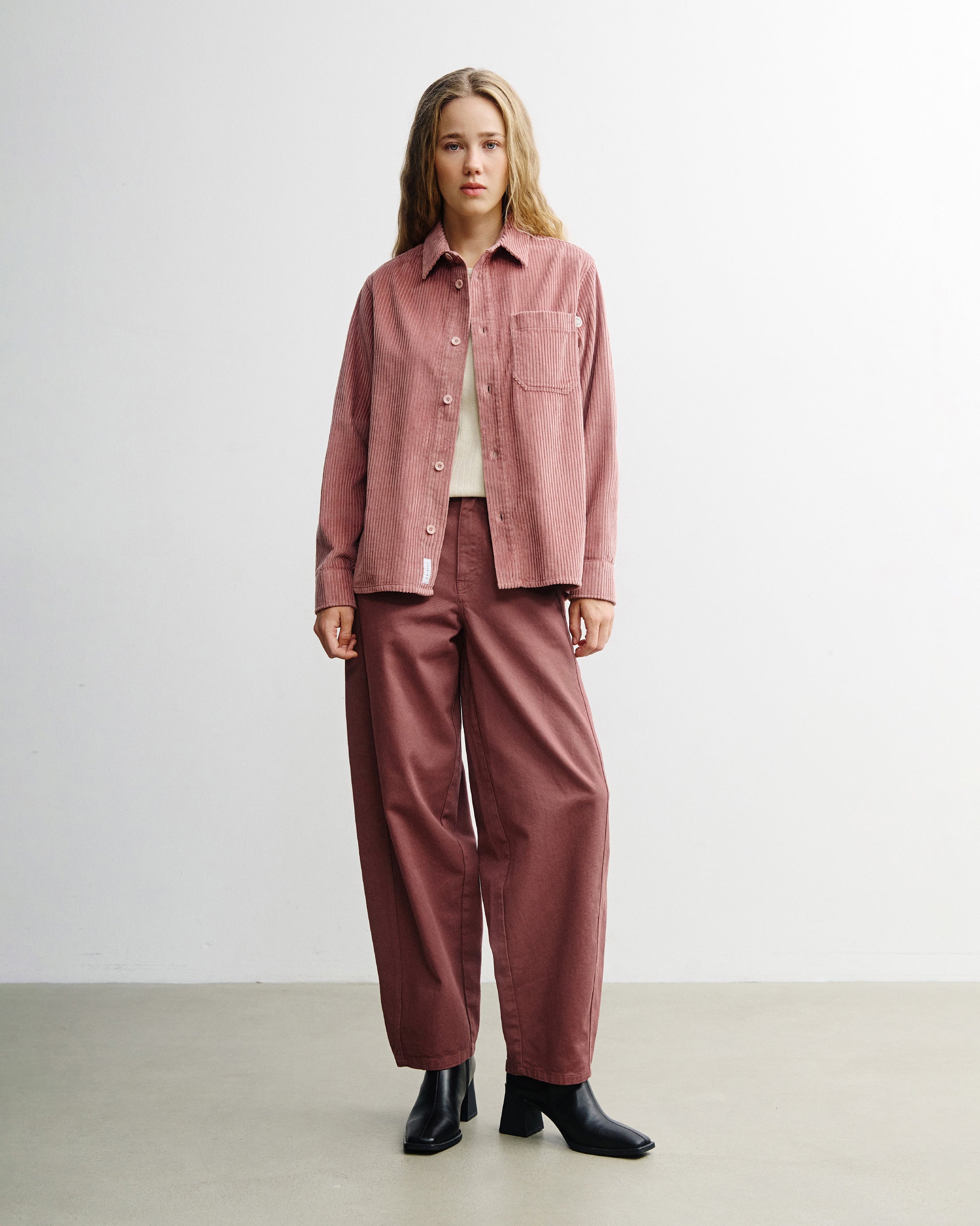 Cord Shirt Organic Cotton - Pink
