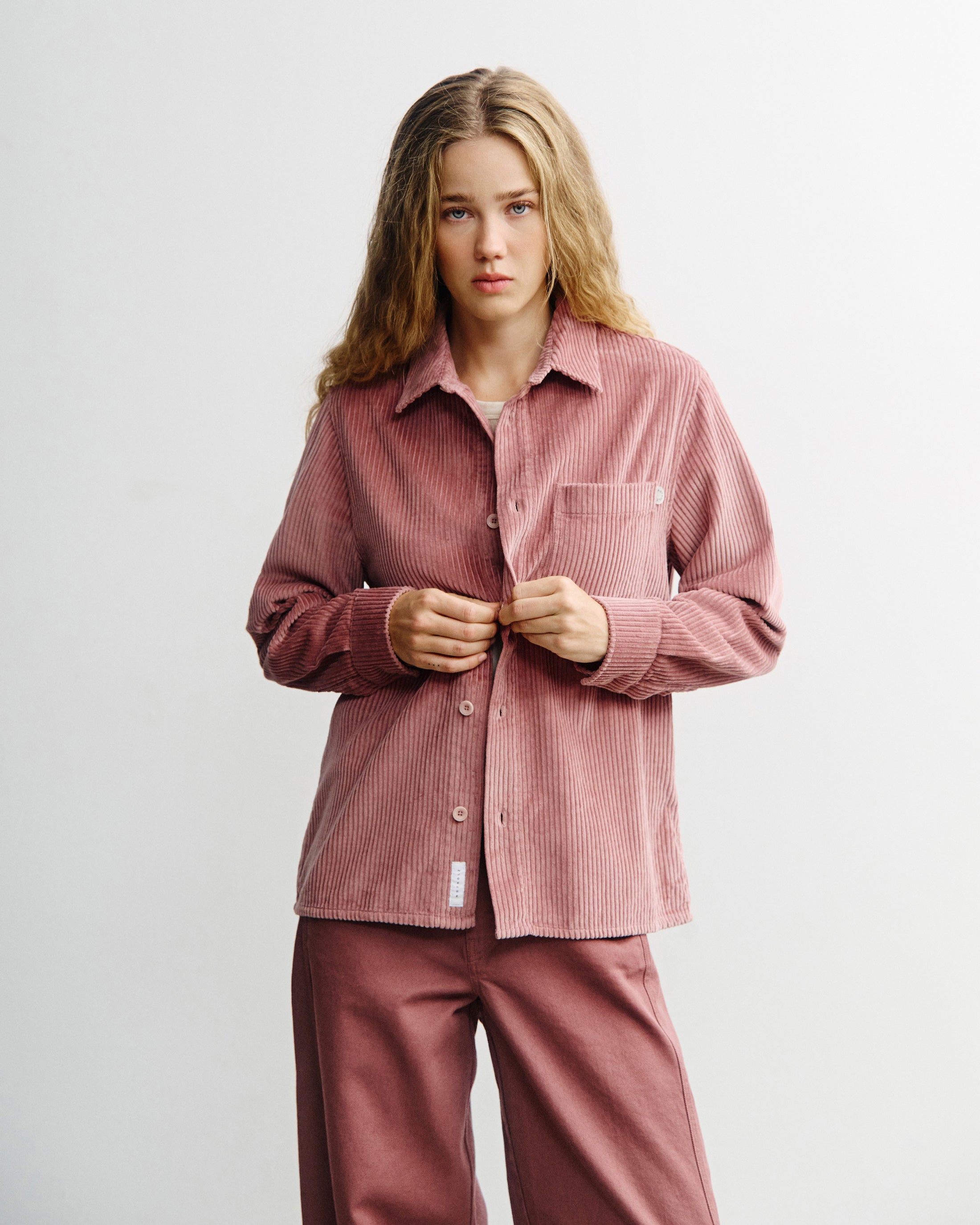 Cord Shirt Organic Cotton - Pink