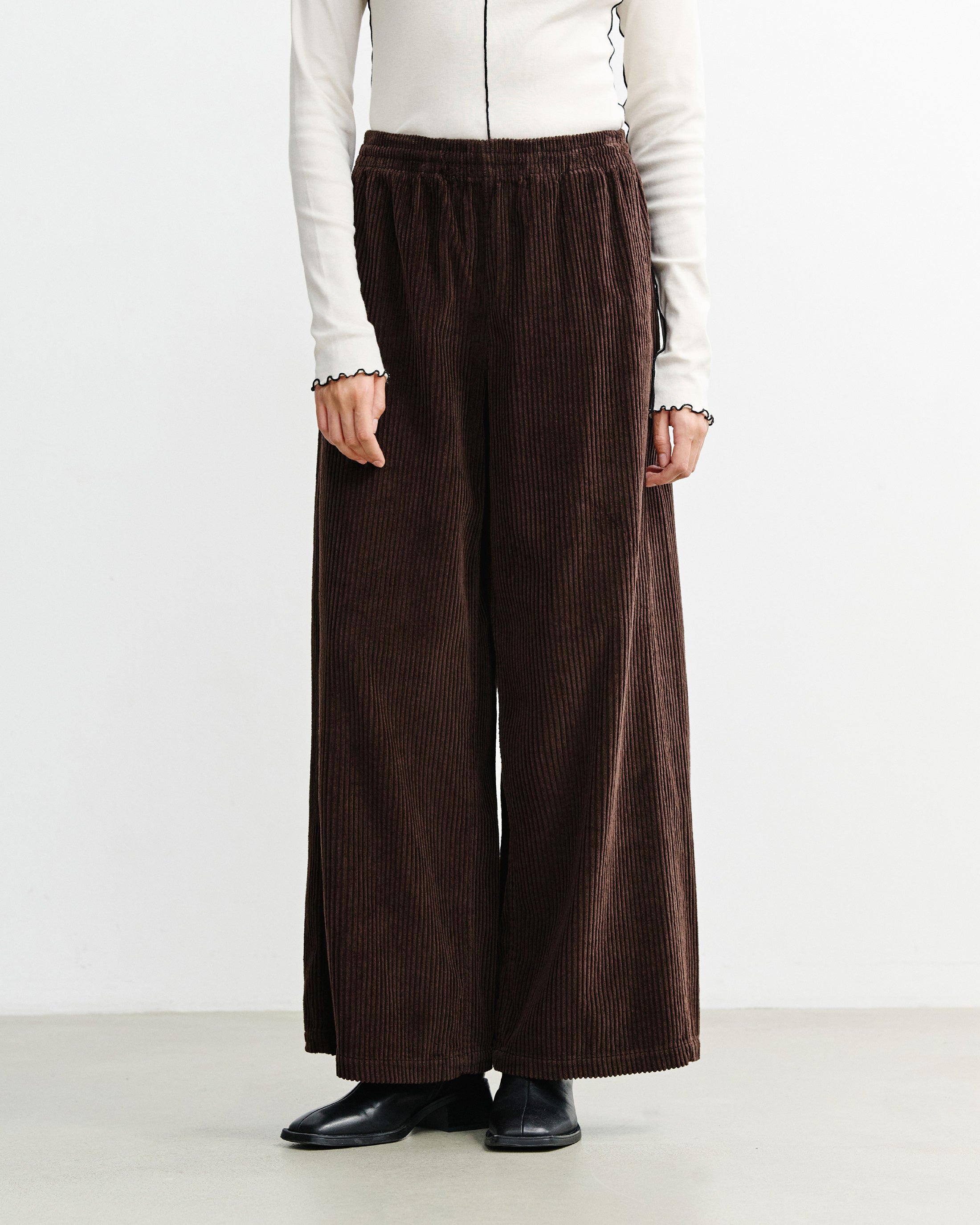 Cord Flared Organic Cotton - Brown