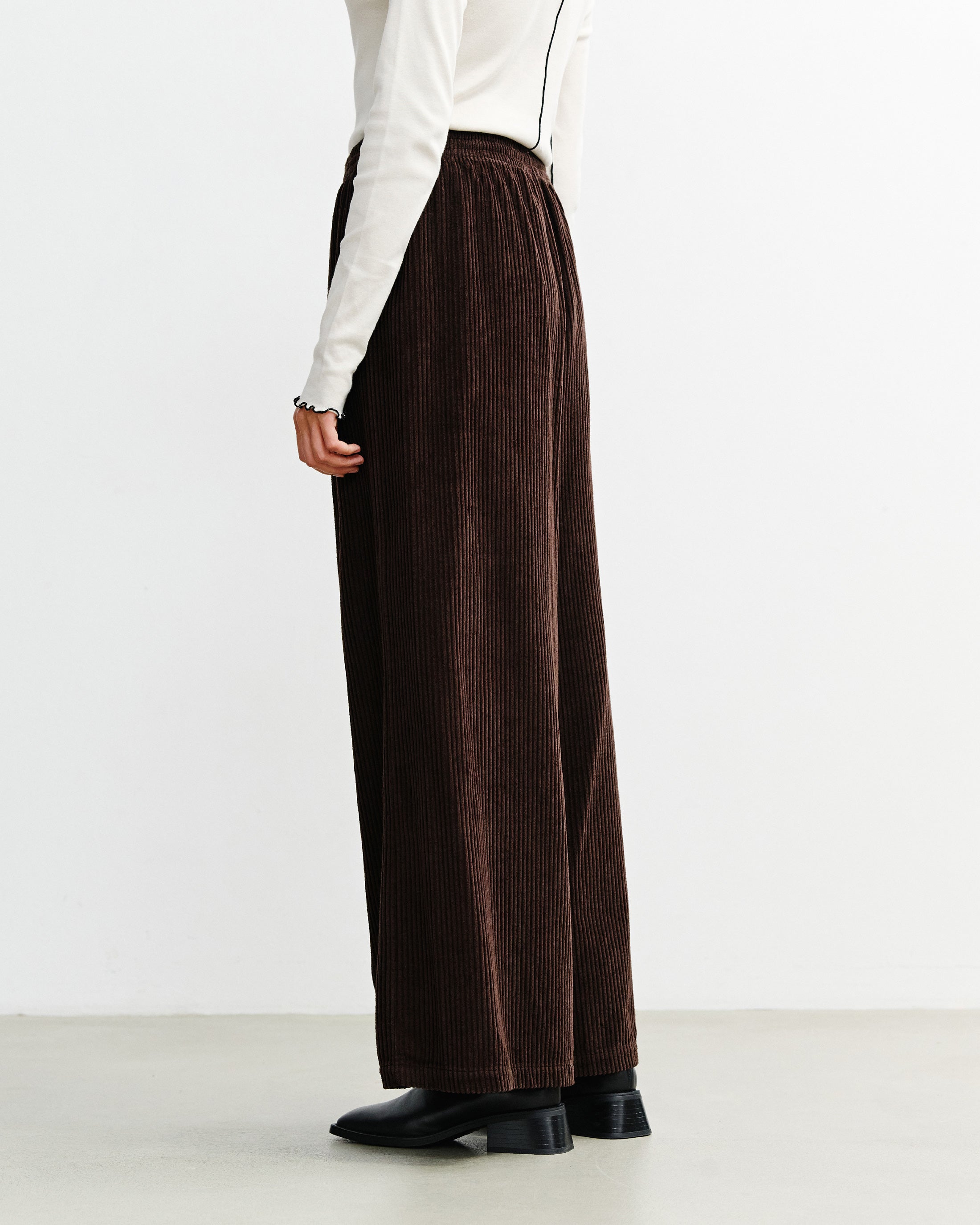 Cord Flared Organic Cotton - Brown