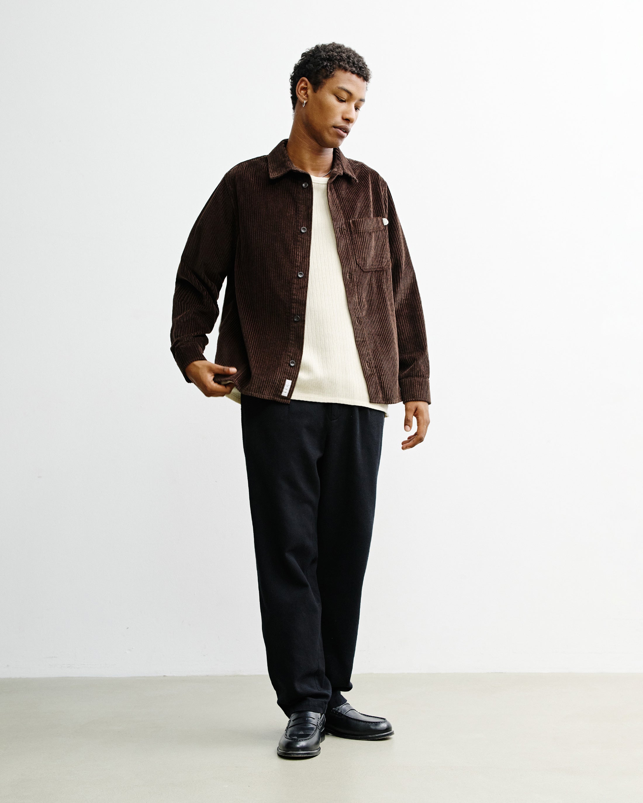 Cord Shirt Organic Cotton - Brown