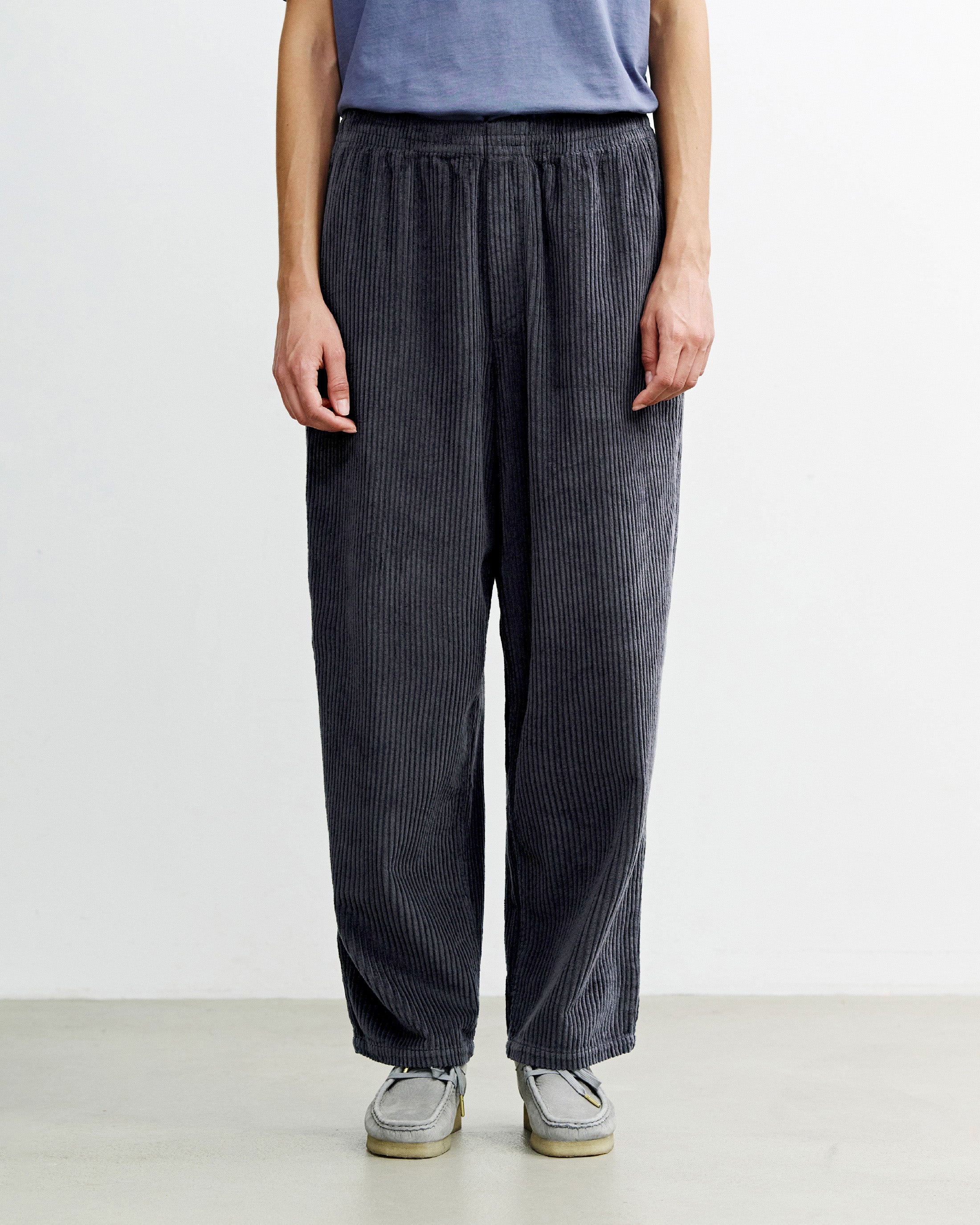 Wide Corduroy Pant Organic Cotton - Anthracite