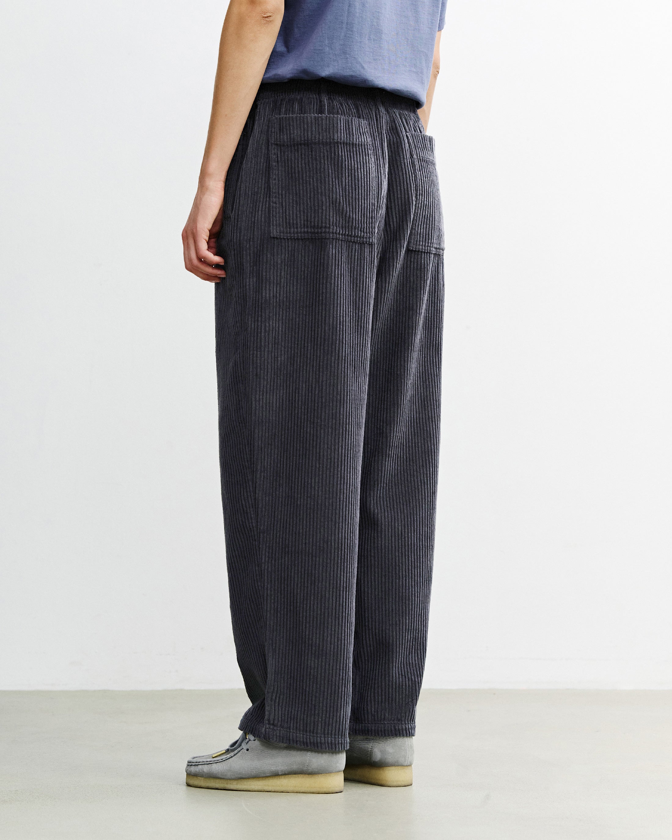 Wide Corduroy Pant Organic Cotton - Anthracite