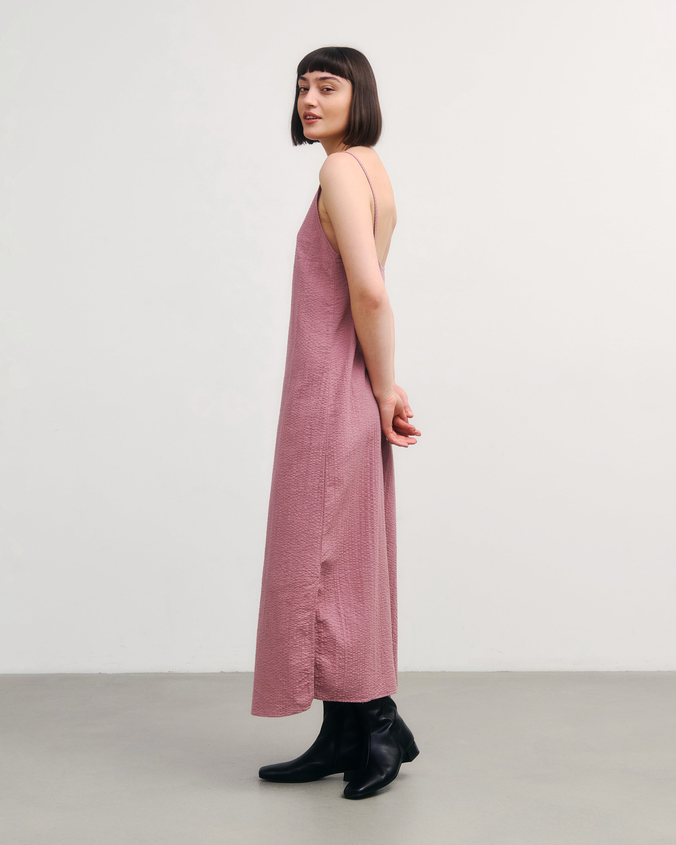 Trägerkleid Bio Baumwolle - Rosa