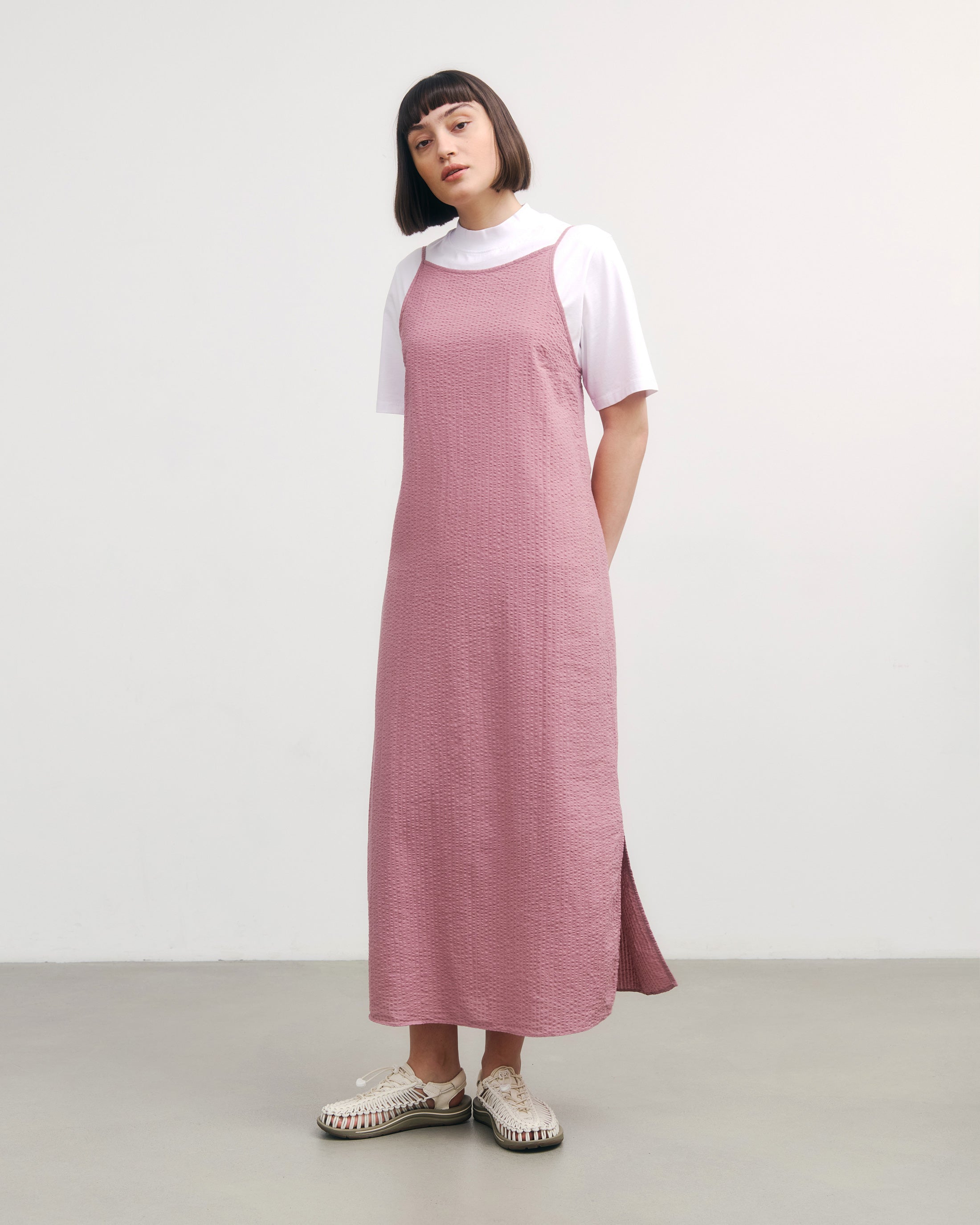 Trägerkleid Bio Baumwolle - Rosa