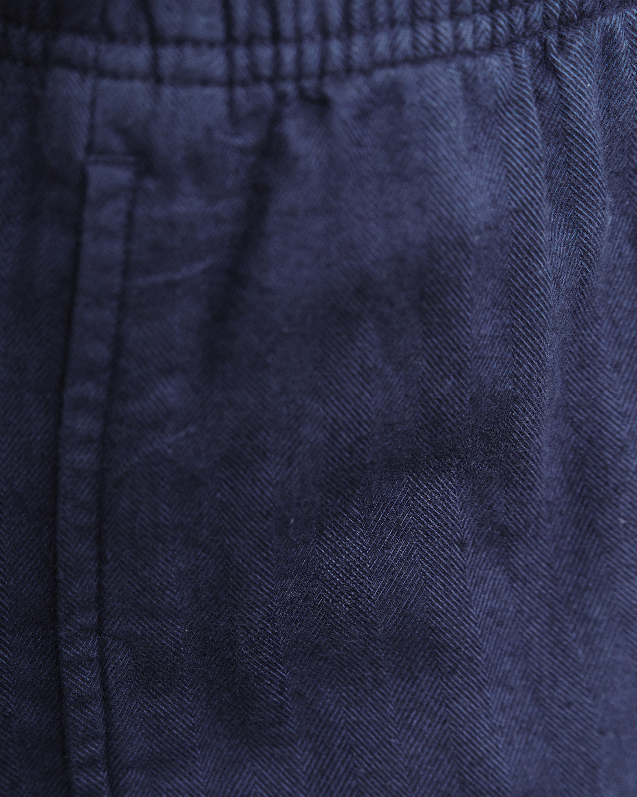 Wide Pleated Trousers Organic Cotton - Blue
