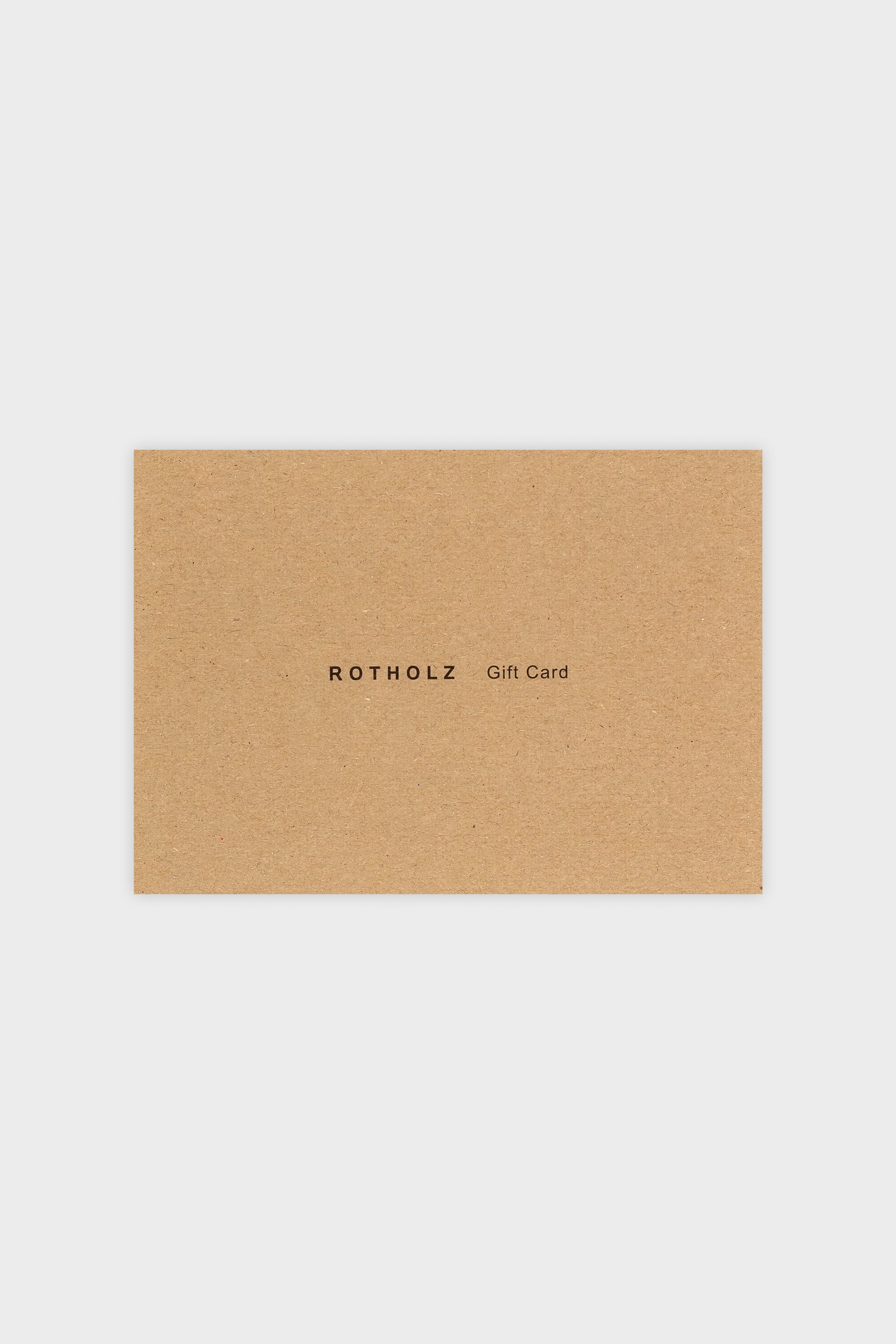 Printed card Gift voucher