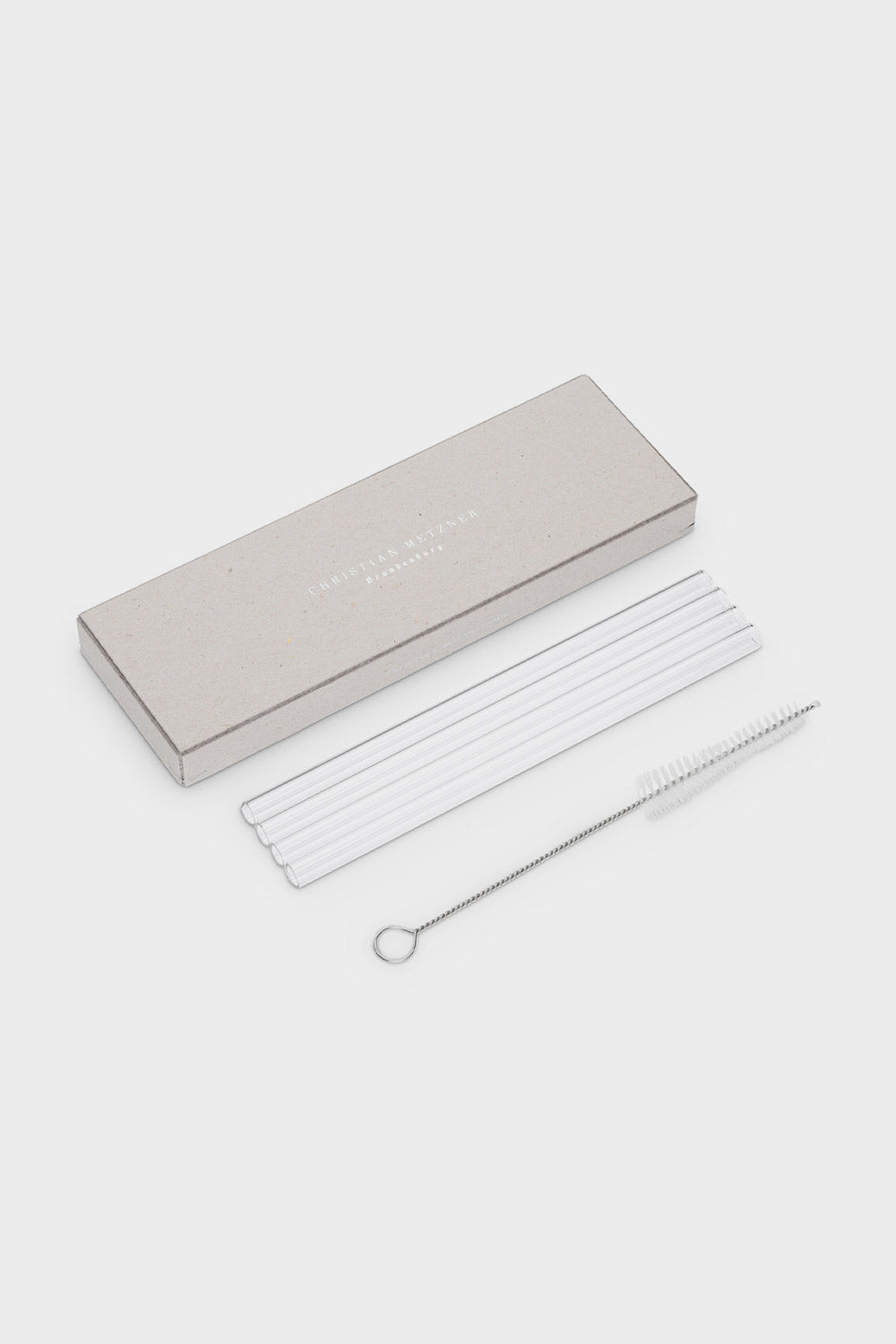 Christian Metzner - Resort Glass Straw Set - Transparent