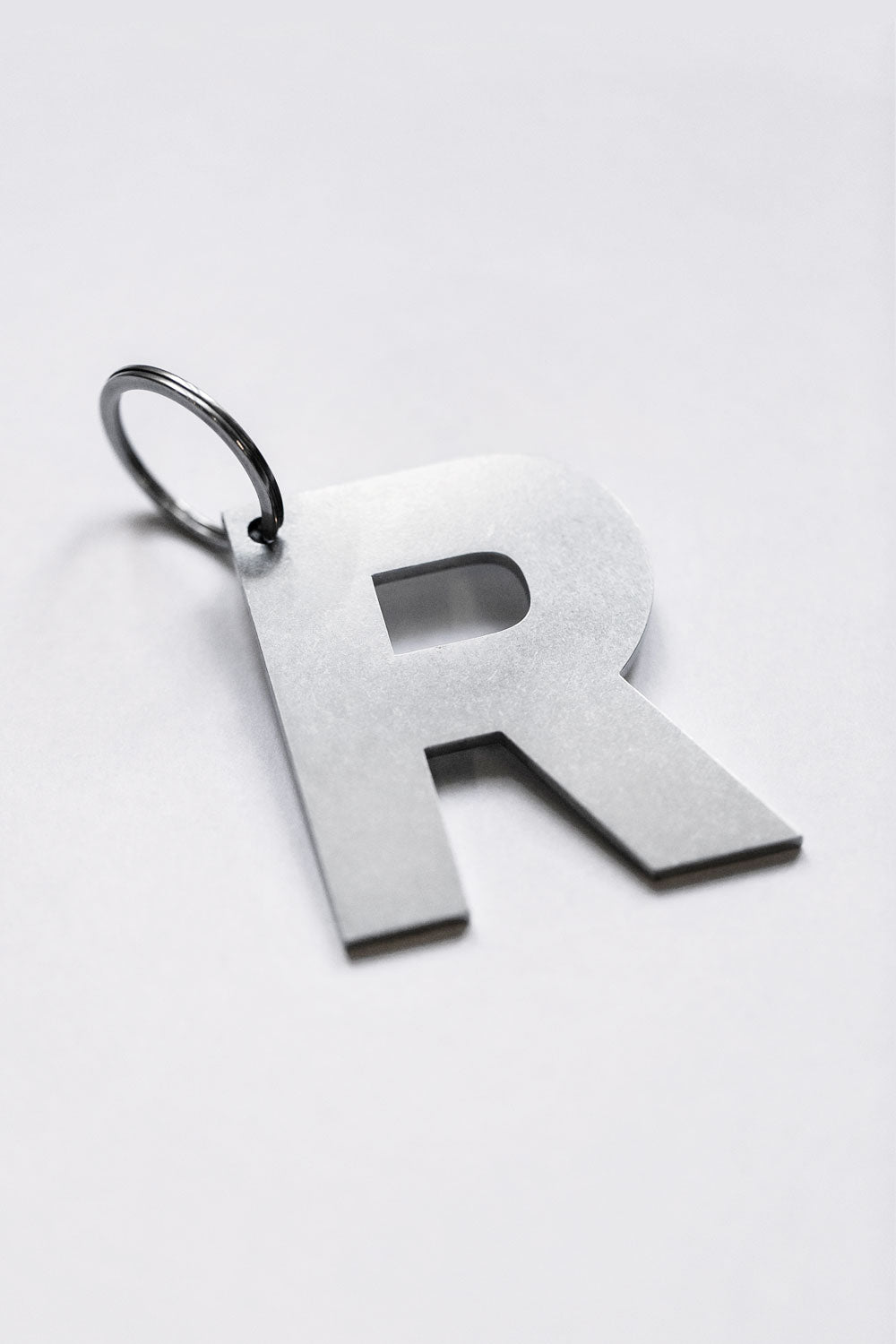 'Keeper' Stainless Steel Keyring Silver