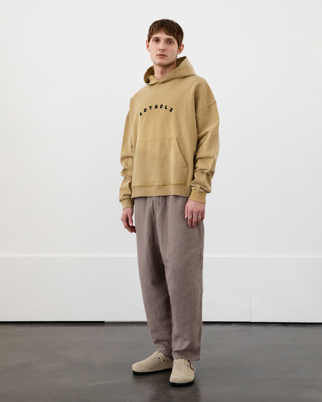 Logo Hoodie Organic Cotton - Mustard Yellow