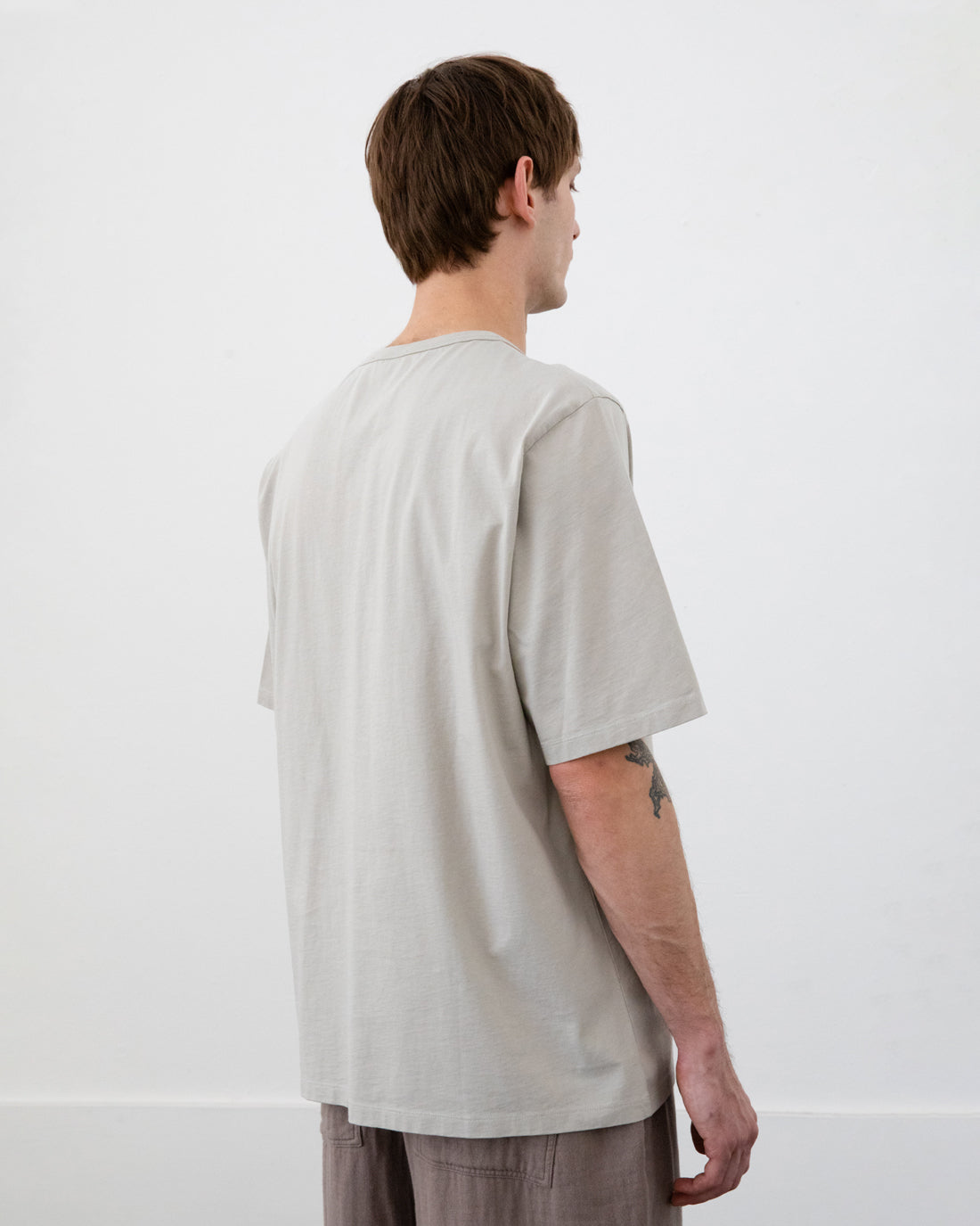 Wavy Logo T-Shirt Organic Cotton - Sand