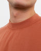 Basic T-Shirt mit breitem Kragen Bio Baumwolle - Rot