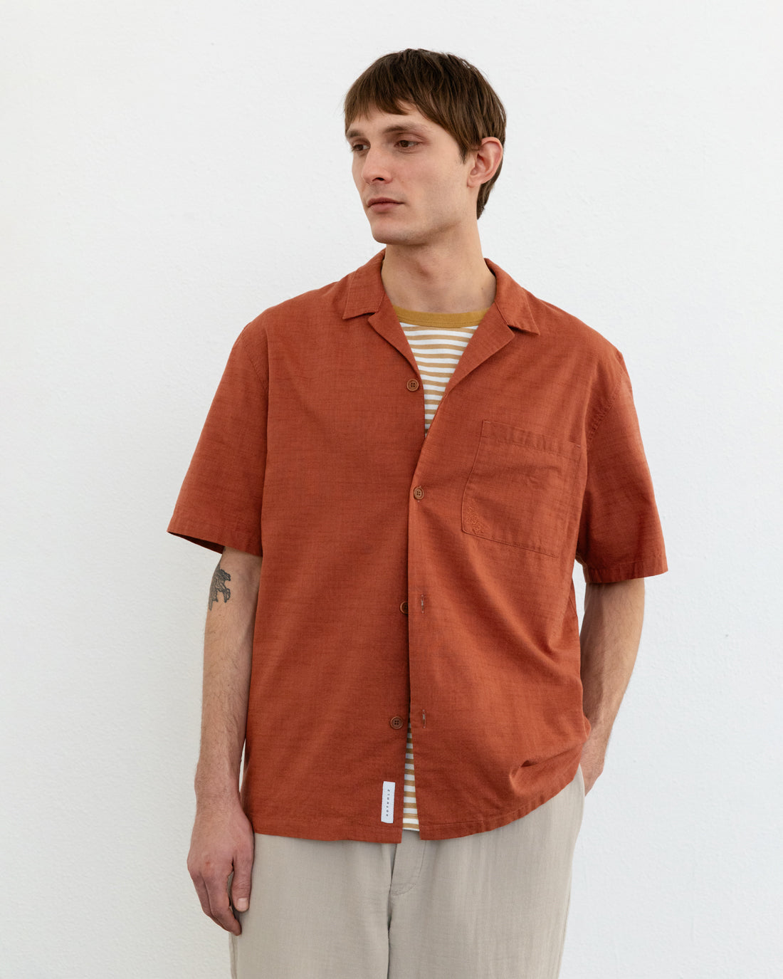 Bowling Shirt Organic Cotton - Red