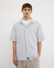 Gestricktes Bowling Shirt Bio Baumwolle - Grau